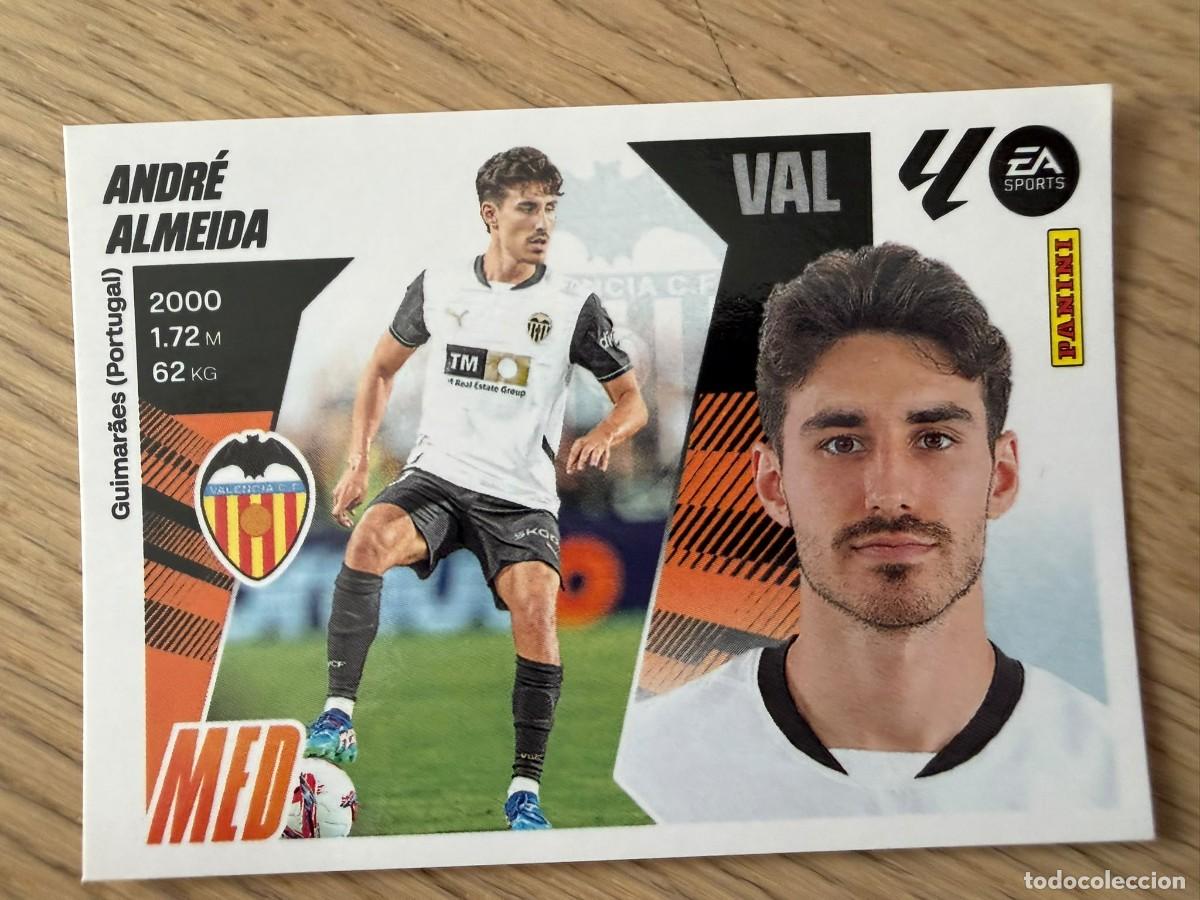 Football Stickers: 14 ANDRE ALMEIDA VALENCIA 25 26 2025 2026 LIGA EA SPORTS COLECCIONES ESTE SIN PEGAR STICKER