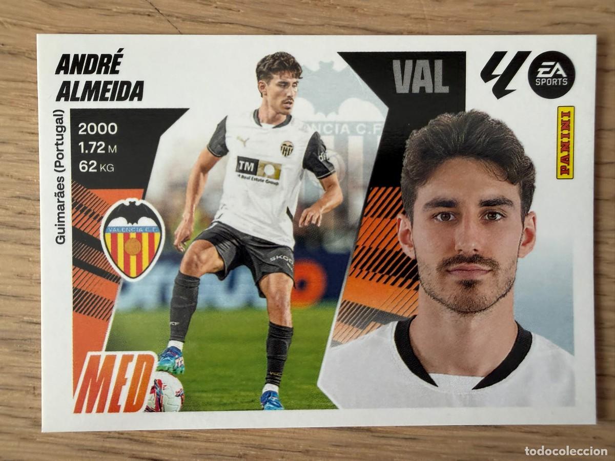 Football Stickers: 14 ANDRE ALMEIDA VALENCIA 25 26 2025 2026 LIGA EA SPORTS COLECCIONES ESTE SIN PEGAR STICKER