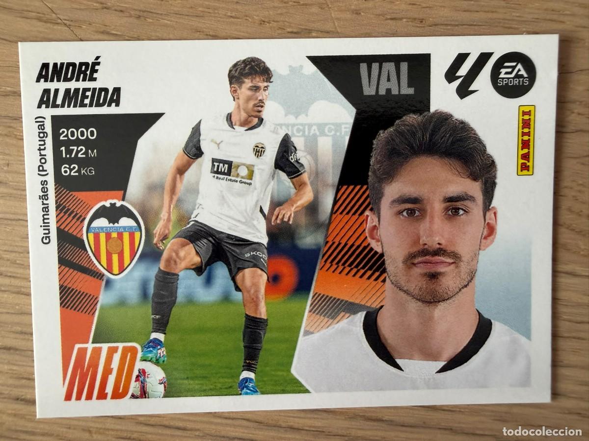 Football Stickers: 14 ANDRE ALMEIDA VALENCIA 25 26 2025 2026 LIGA EA SPORTS COLECCIONES ESTE SIN PEGAR STICKER