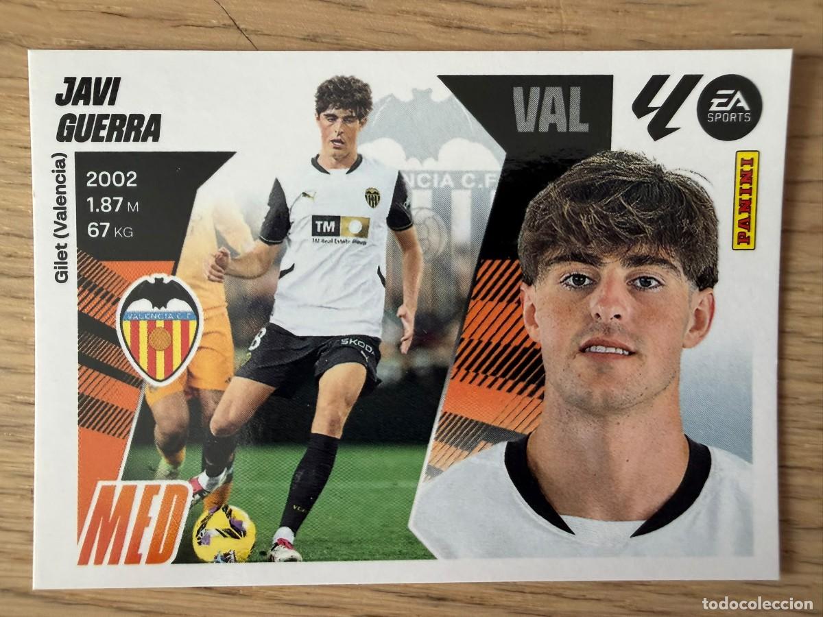 Football Stickers: 15 JAVI GUERRA VALENCIA 25 26 2025 2026 LIGA EA SPORTS COLECCIONES ESTE SIN PEGAR STICKER
