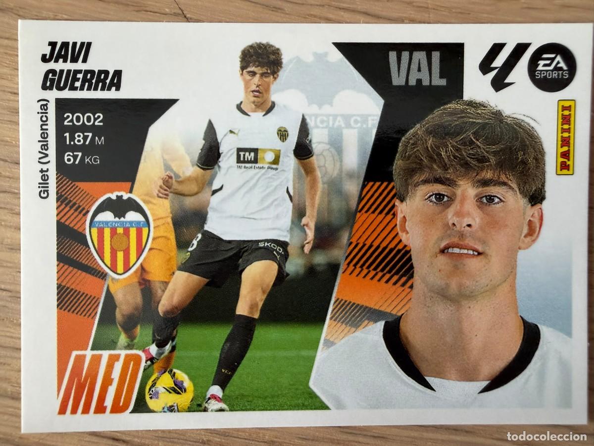 Football Stickers: 15 JAVI GUERRA VALENCIA 25 26 2025 2026 LIGA EA SPORTS COLECCIONES ESTE SIN PEGAR STICKER