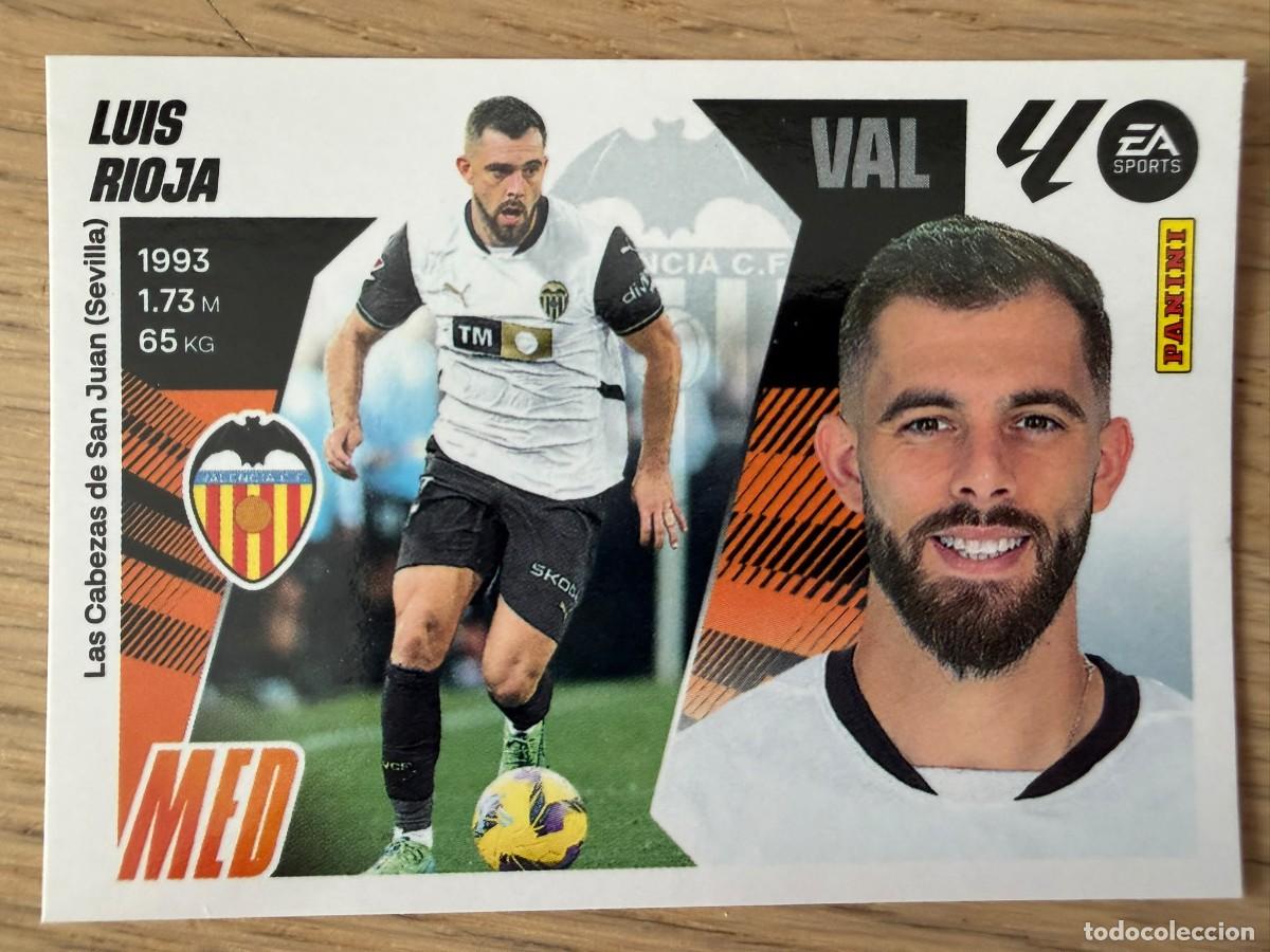 Football Stickers: 16 LUIS RIOJA VALENCIA 25 26 2025 2026 LIGA EA SPORTS COLECCIONES ESTE SIN PEGAR STICKER