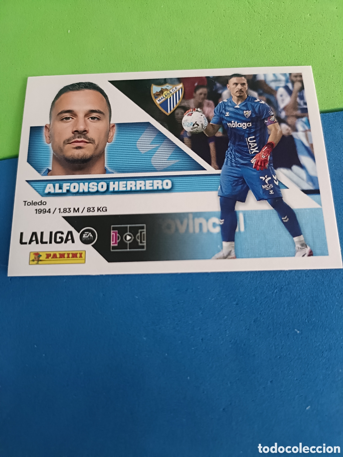 Football Stickers: Panini cromos stickers Liga este 2026 2027 26 27 - M&aacute;laga 3 Alfonso Herrera