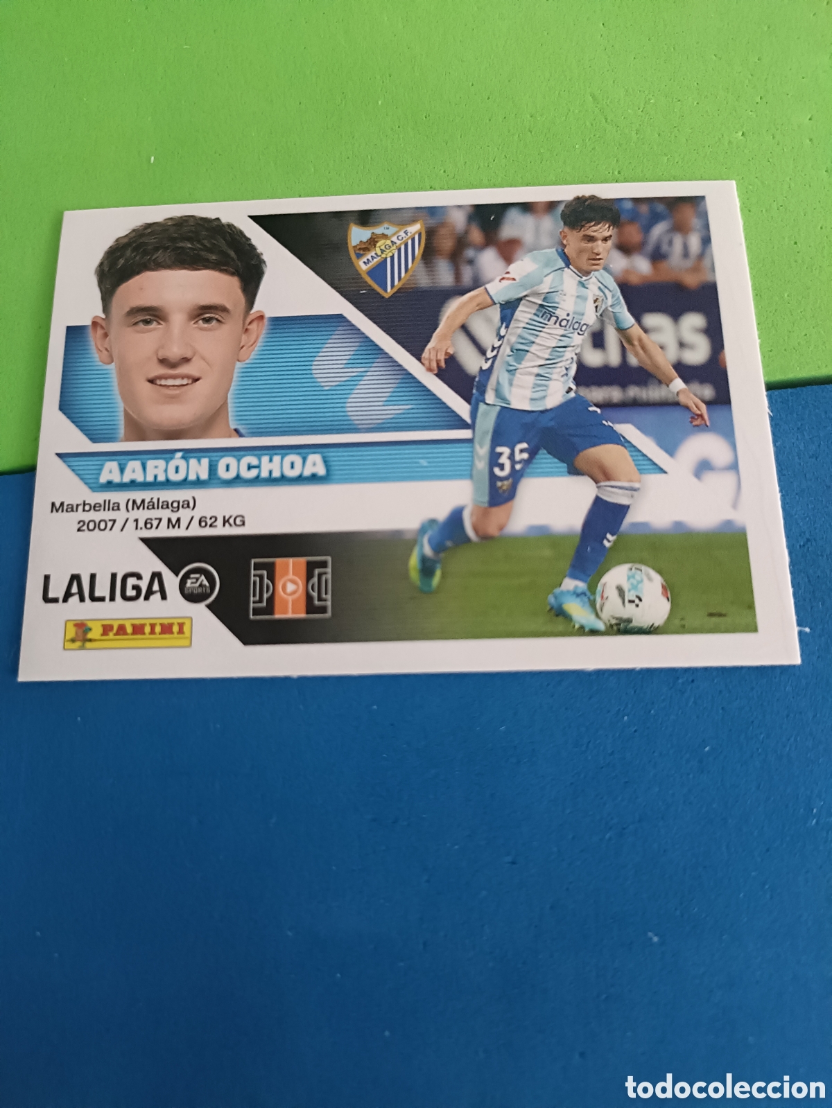 Football Stickers: Panini cromos stickers Liga este 2026 2027 26 27 - M&aacute;laga 15 Aaron Ochoa