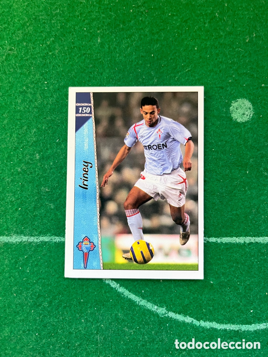 Cromos de f&uacute;tbol: 150 IRINEY CELTA DE VIGO LAS FICHAS DE LA LIGA 2006 2007 MUNDICROMO