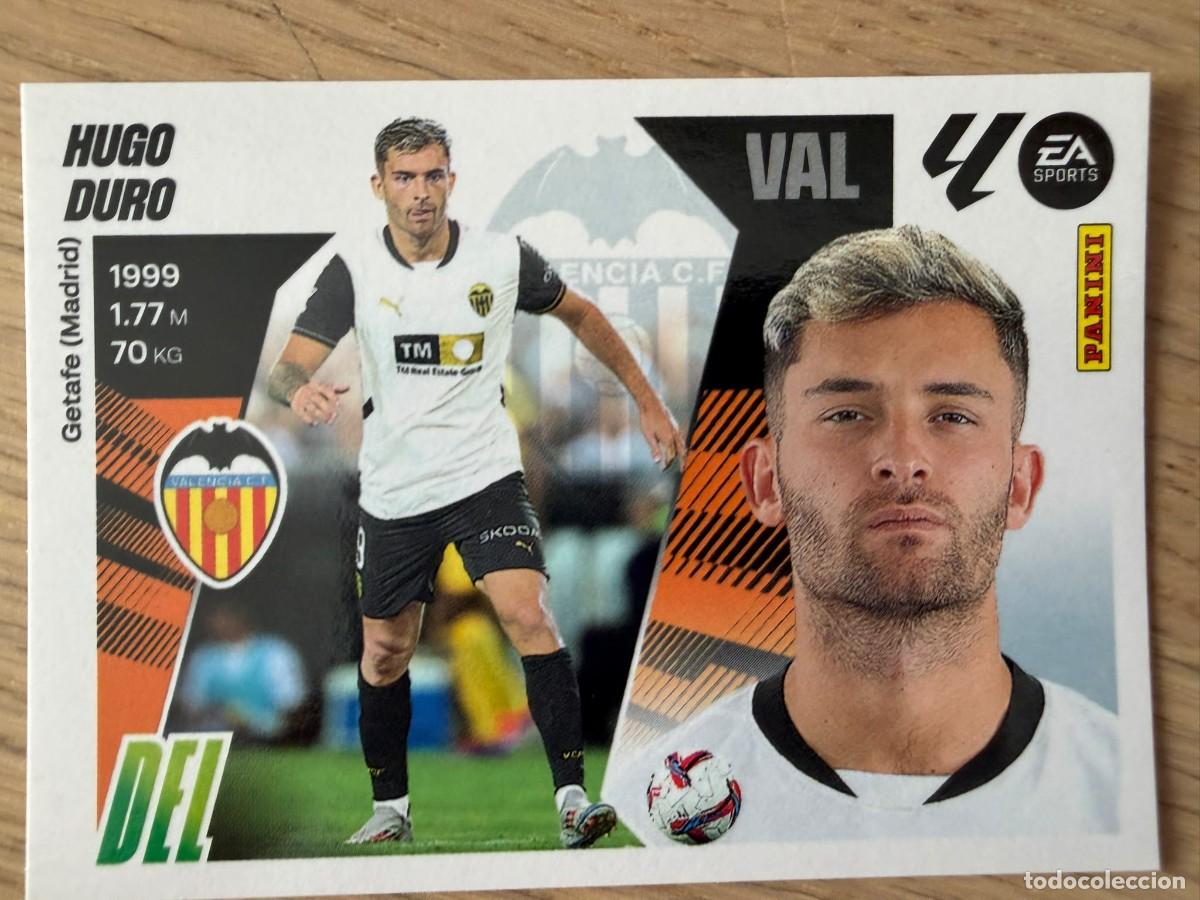 Figurine di Calcio: 19 HUGO DURO VALENCIA 25 26 2025 2026 LIGA EA SPORTS COLECCIONES ESTE SIN PEGAR STICKER