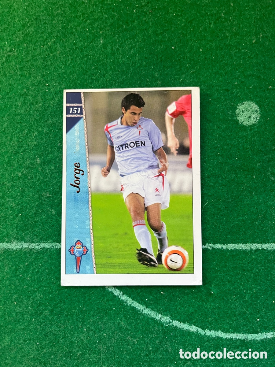 Figurine di Calcio: 151 JORGE CELTA DE VIGO LAS FICHAS DE LA LIGA 2006 2007 MUNDICROMO