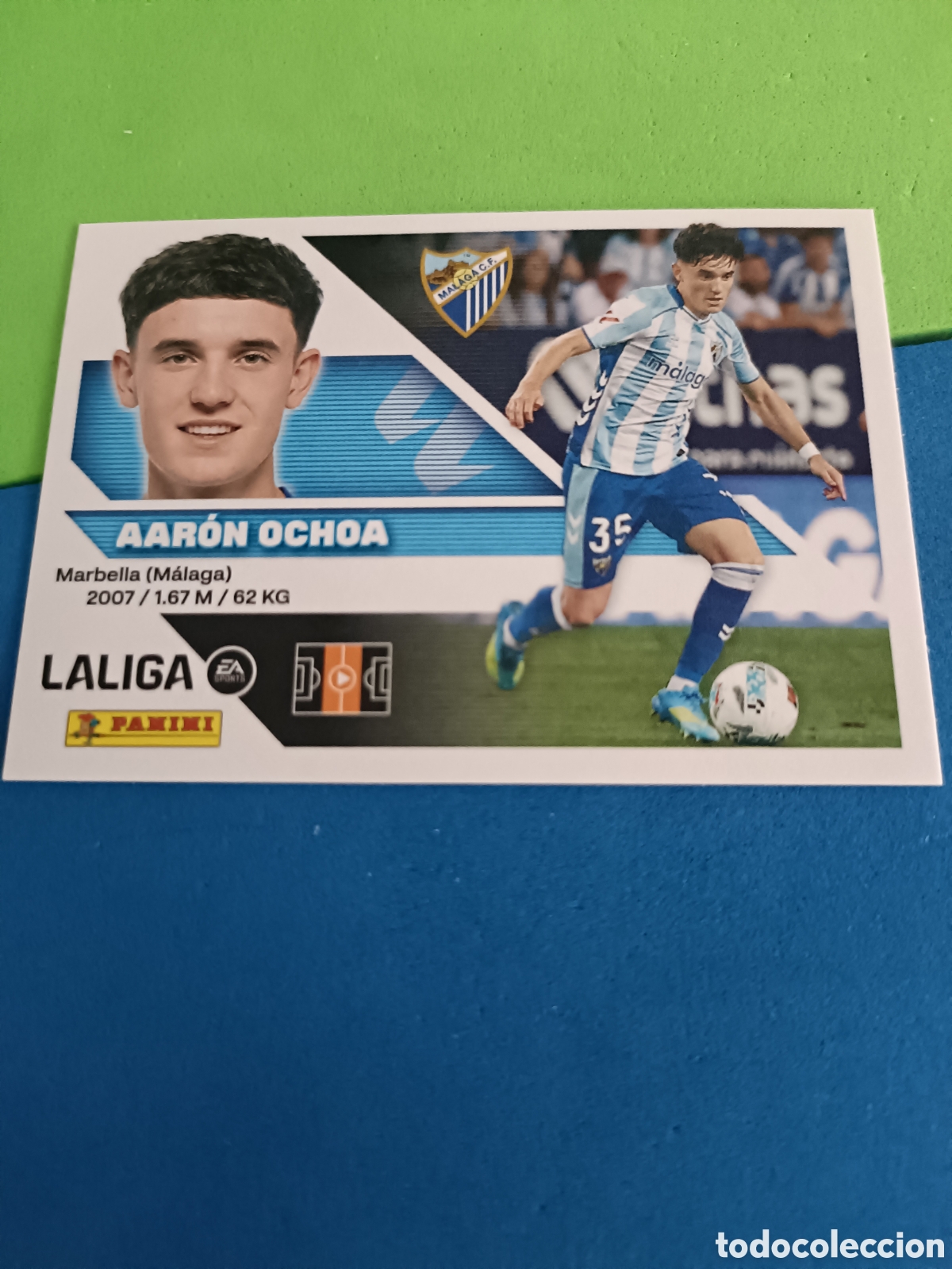 Figurine di Calcio: Panini cromos stickers Liga este 2026 2027 26 27 - M&aacute;laga 15 Aaron Ochoa