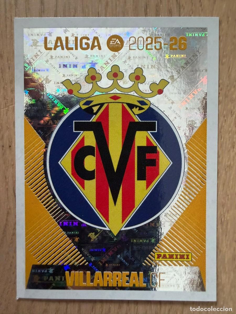 Figurine di Calcio: 1 ESCUDO VILLARREAL 25 26 2025 2026 LIGA EA SPORTS COLECCIONES ESTE SIN PEGAR STICKER