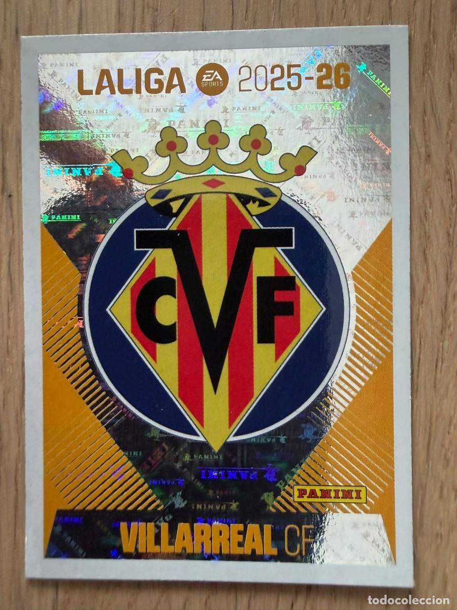 Figurine di Calcio: 1 ESCUDO VILLARREAL 25 26 2025 2026 LIGA EA SPORTS COLECCIONES ESTE SIN PEGAR STICKER