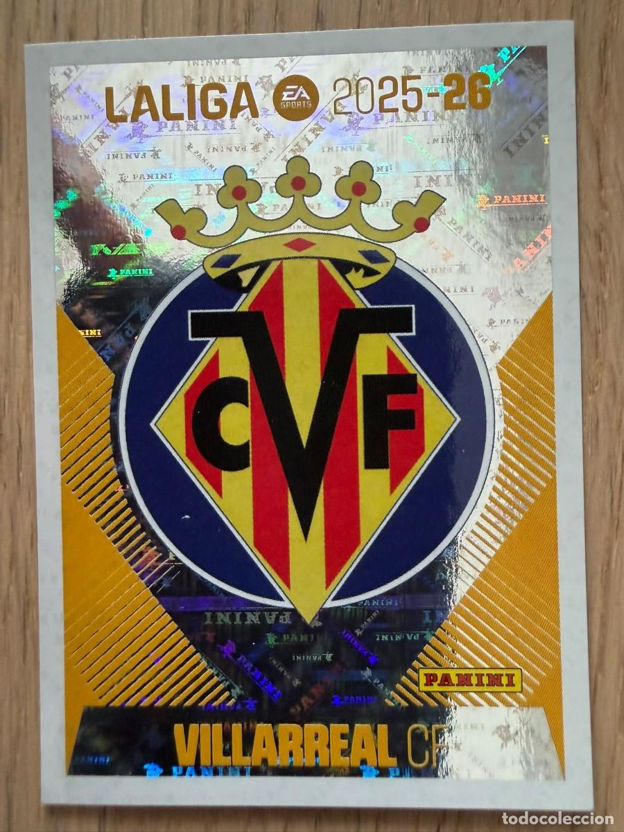 Figurine di Calcio: 1 ESCUDO VILLARREAL 25 26 2025 2026 LIGA EA SPORTS COLECCIONES ESTE SIN PEGAR STICKER