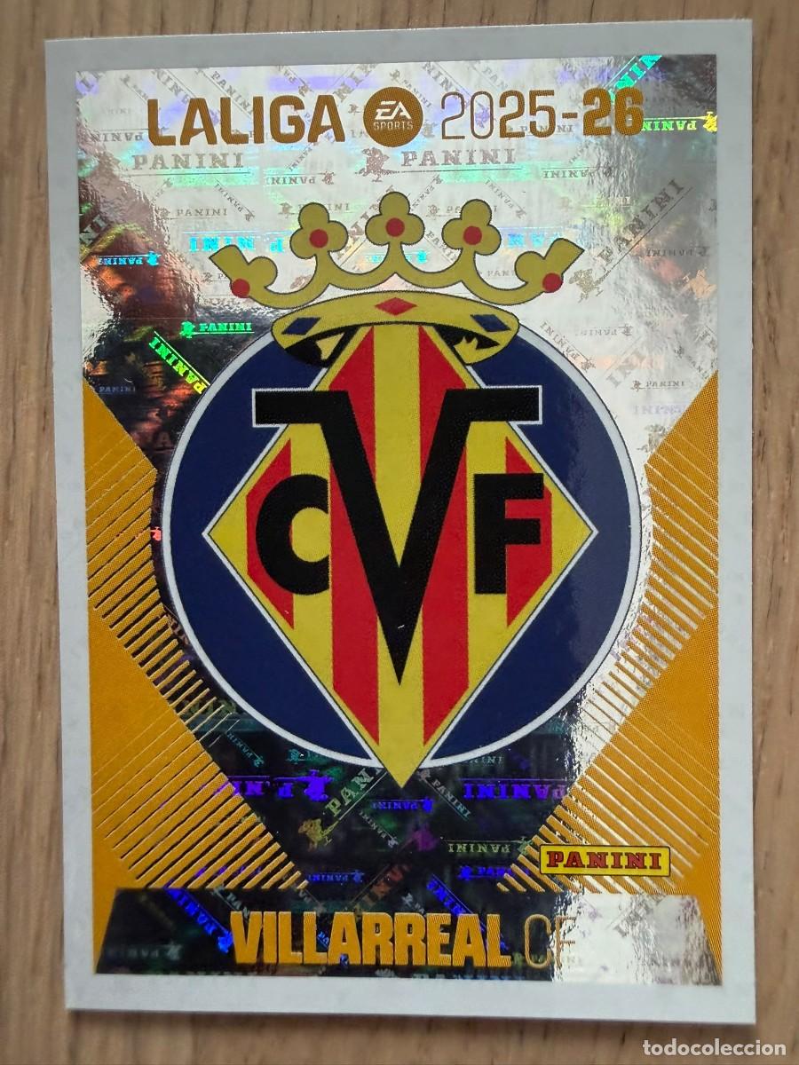 Figurine di Calcio: 1 ESCUDO VILLARREAL 25 26 2025 2026 LIGA EA SPORTS COLECCIONES ESTE SIN PEGAR STICKER