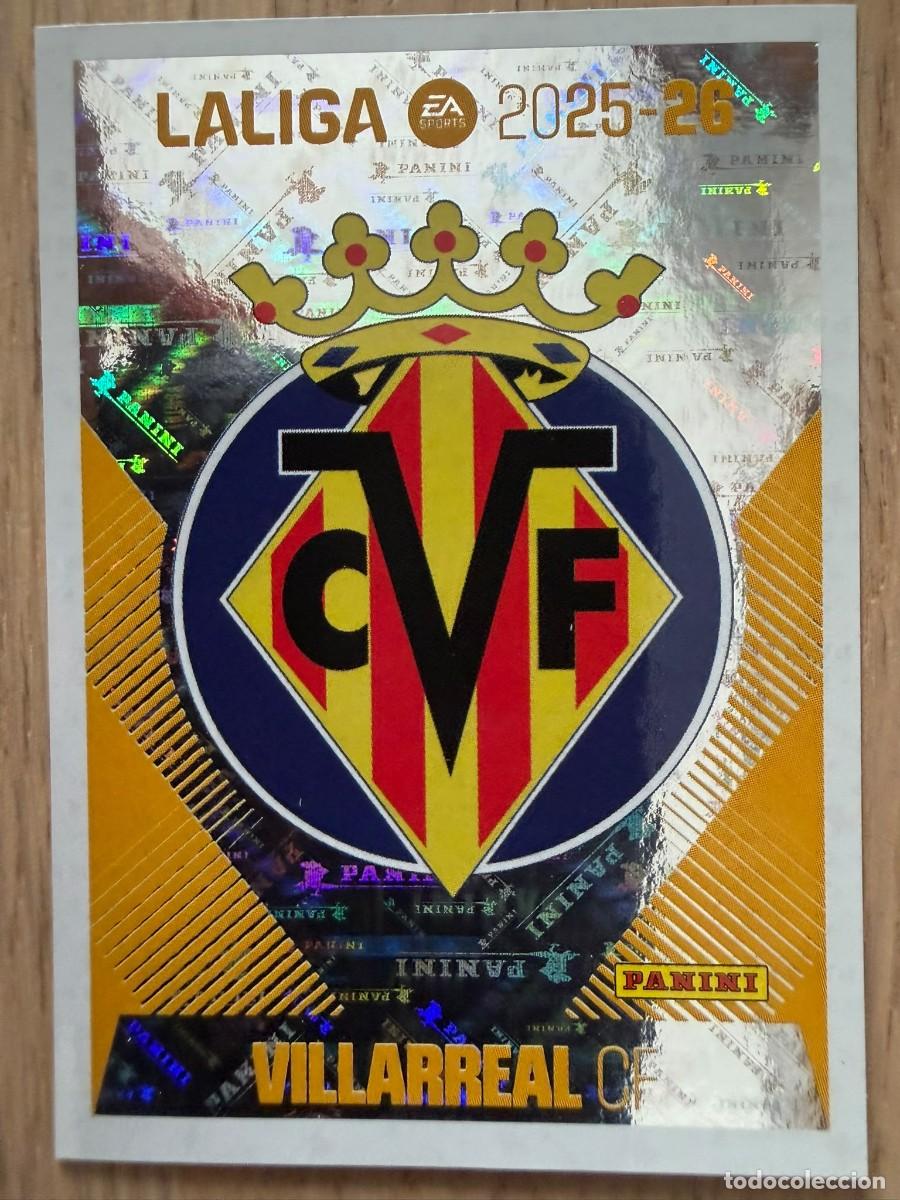 Figurine di Calcio: 1 ESCUDO VILLARREAL 25 26 2025 2026 LIGA EA SPORTS COLECCIONES ESTE SIN PEGAR STICKER