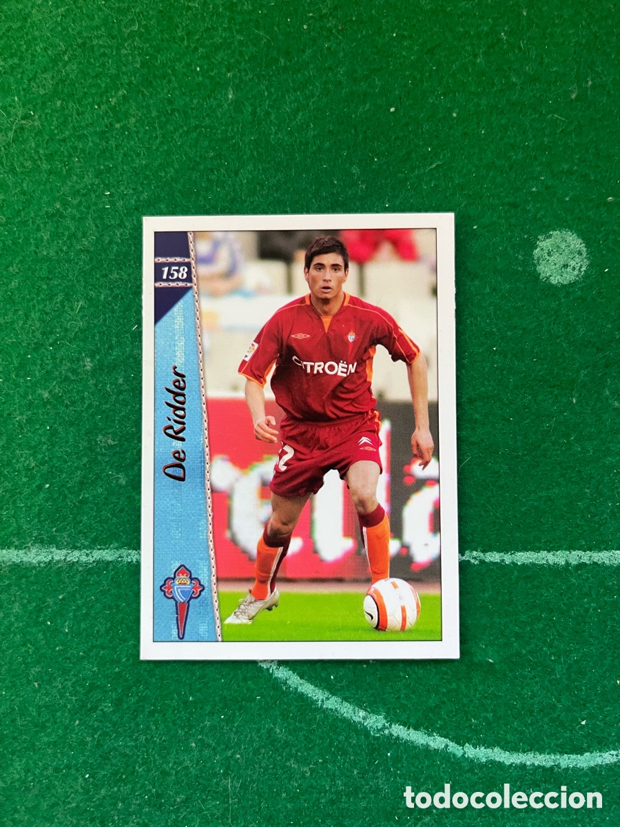 Cromos de f&uacute;tbol: 158 DE RIDDER CELTA DE VIGO LAS FICHAS DE LA LIGA 2006 2007 MUNDICROMO