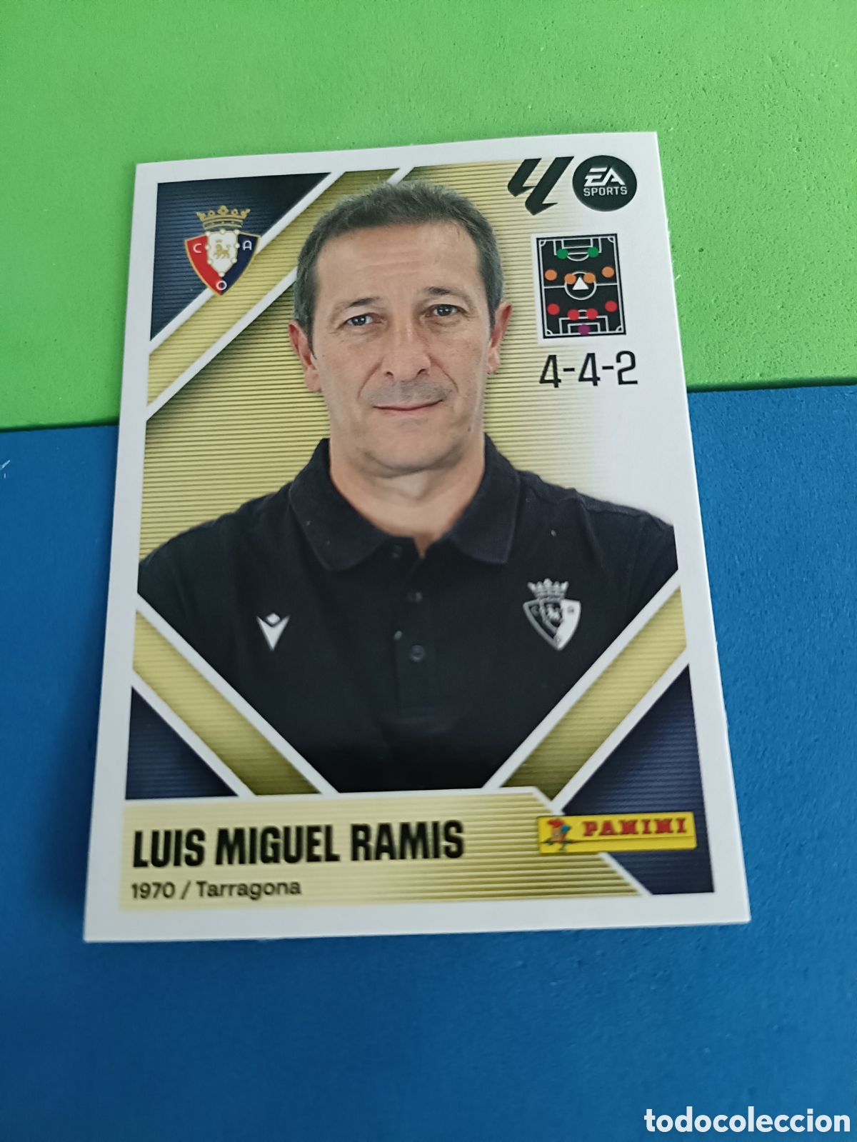 Cromos de f&uacute;tbol: Panini cromos stickers Liga este 2026 2027 26 27 - Osasuna entrenador 2 Ramis