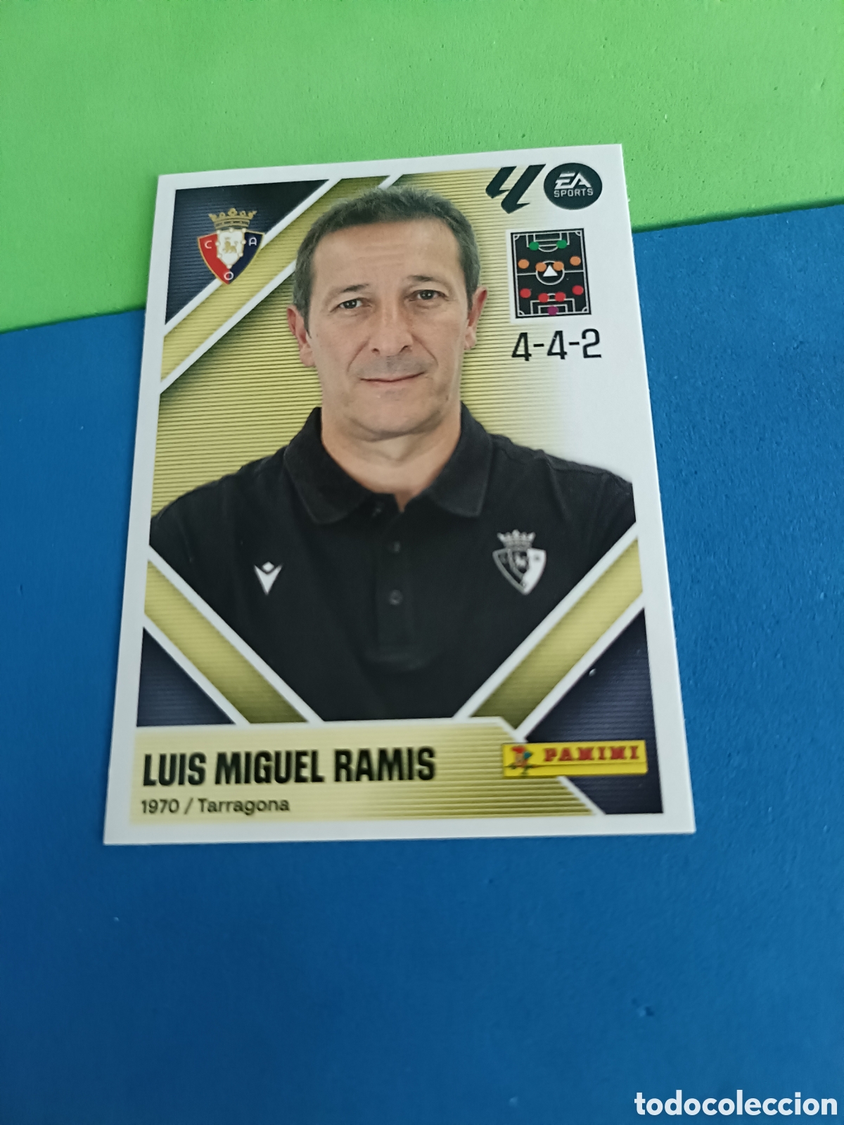 Cromos de f&uacute;tbol: Panini cromos stickers Liga este 2026 2027 26 27 - Osasuna entrenador 2 Ramis
