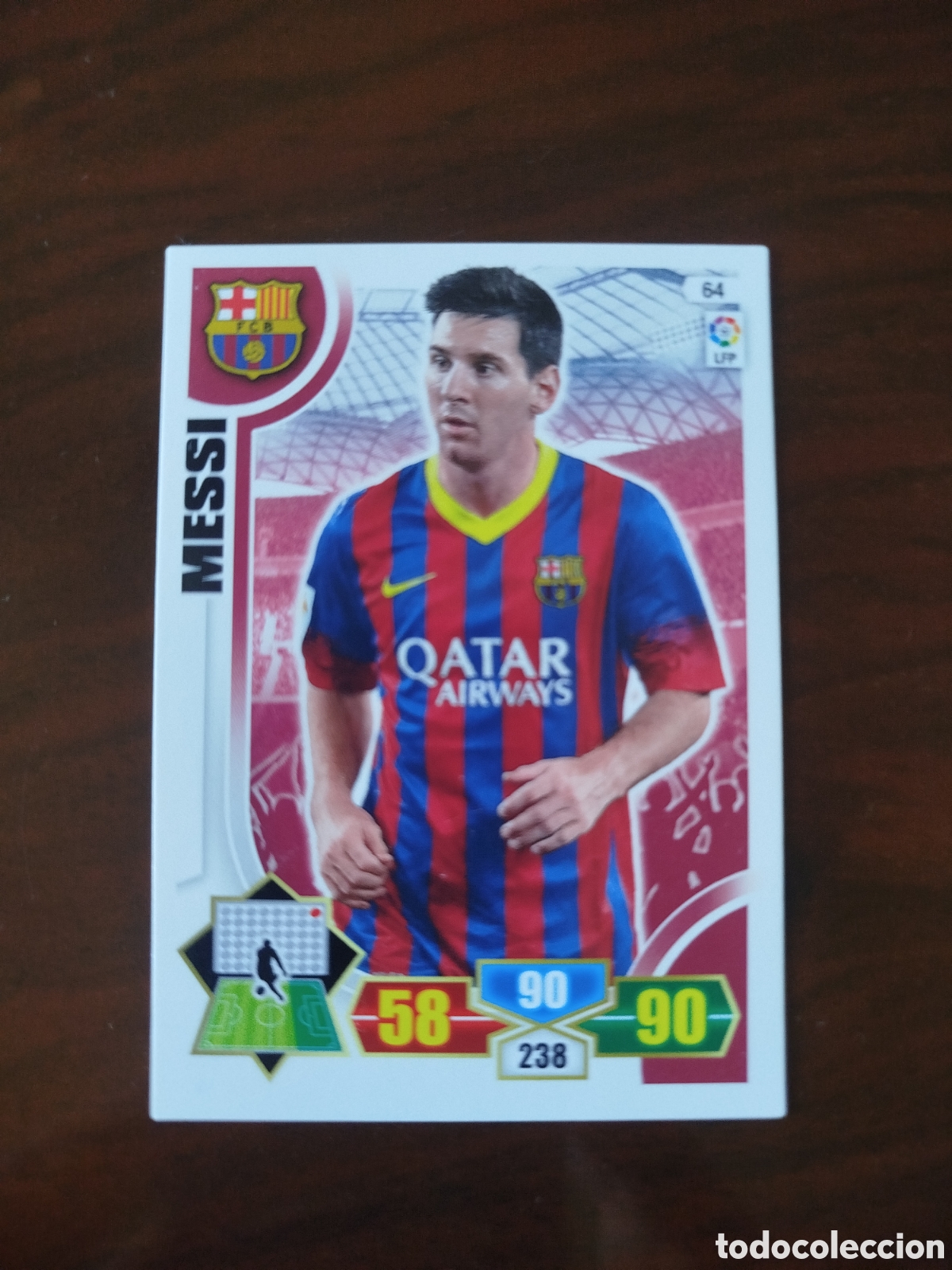 Cromos de f&uacute;tbol: Adrenaly 2013/14.F.C.BARCELONA.MESSI (N&deg;64).