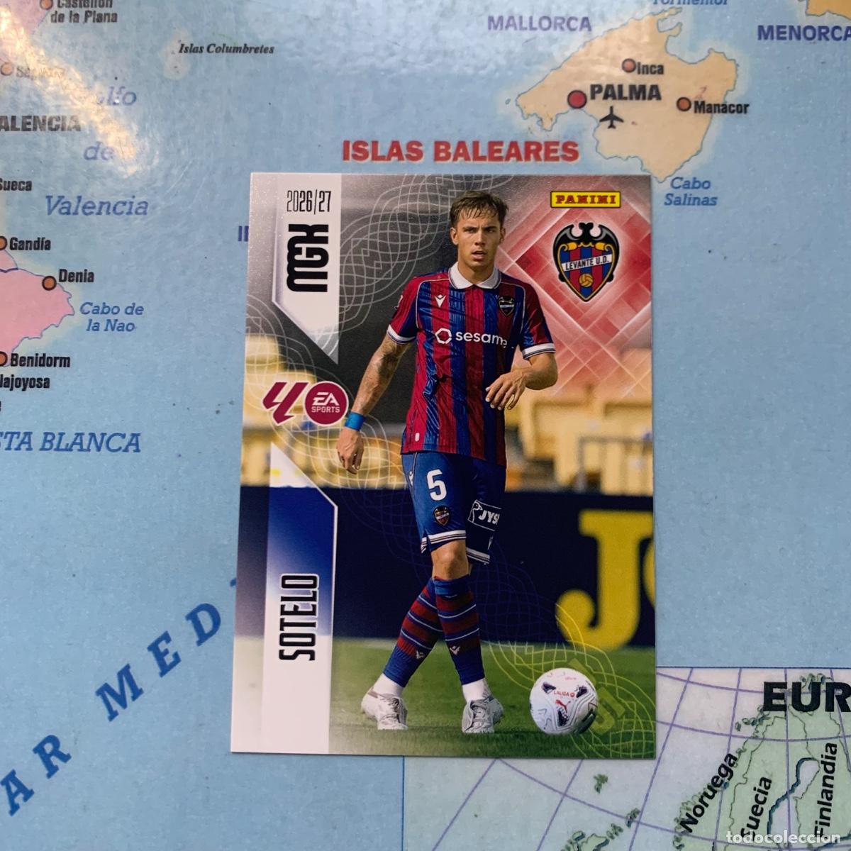 Cromos de f&uacute;tbol: Hugo Sotelo n&uacute;mero 209 del Levante megacracks 26-27 2026-2027