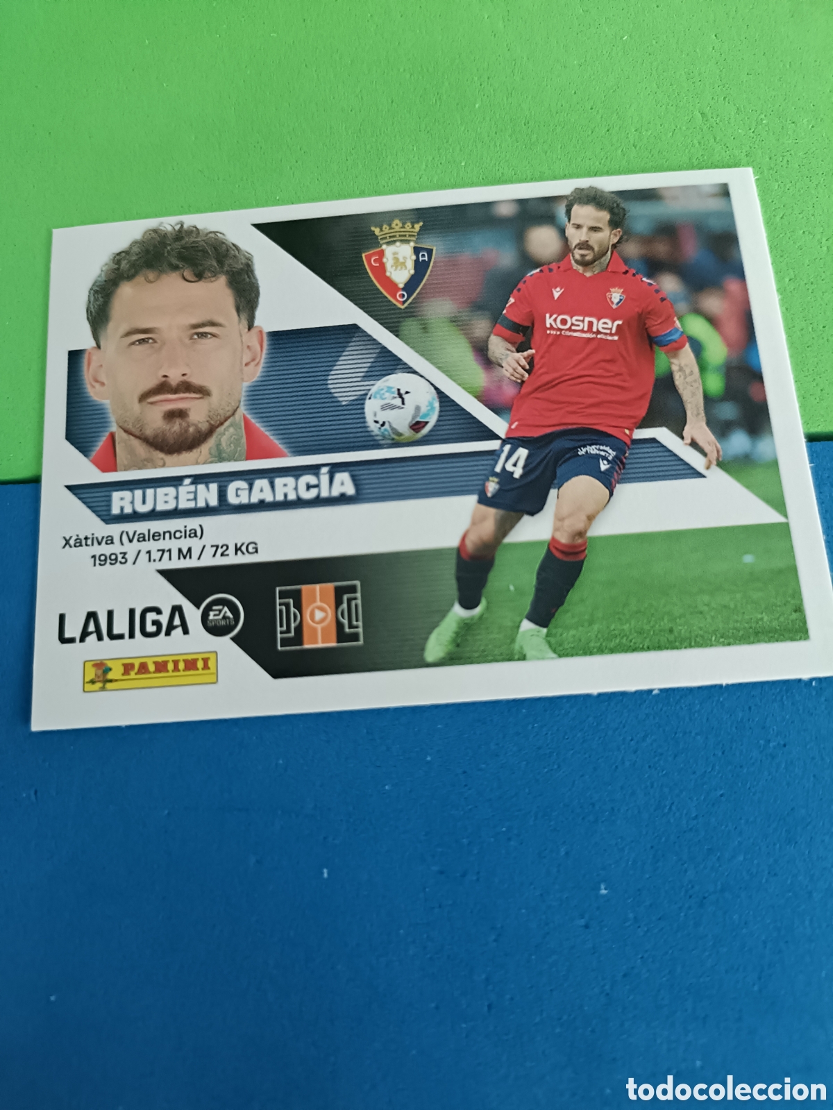 Cromos de f&uacute;tbol: Panini cromos stickers Liga este 2026 2027 26 27 - Osasuna 14 Rub&eacute;n Garc&iacute;a