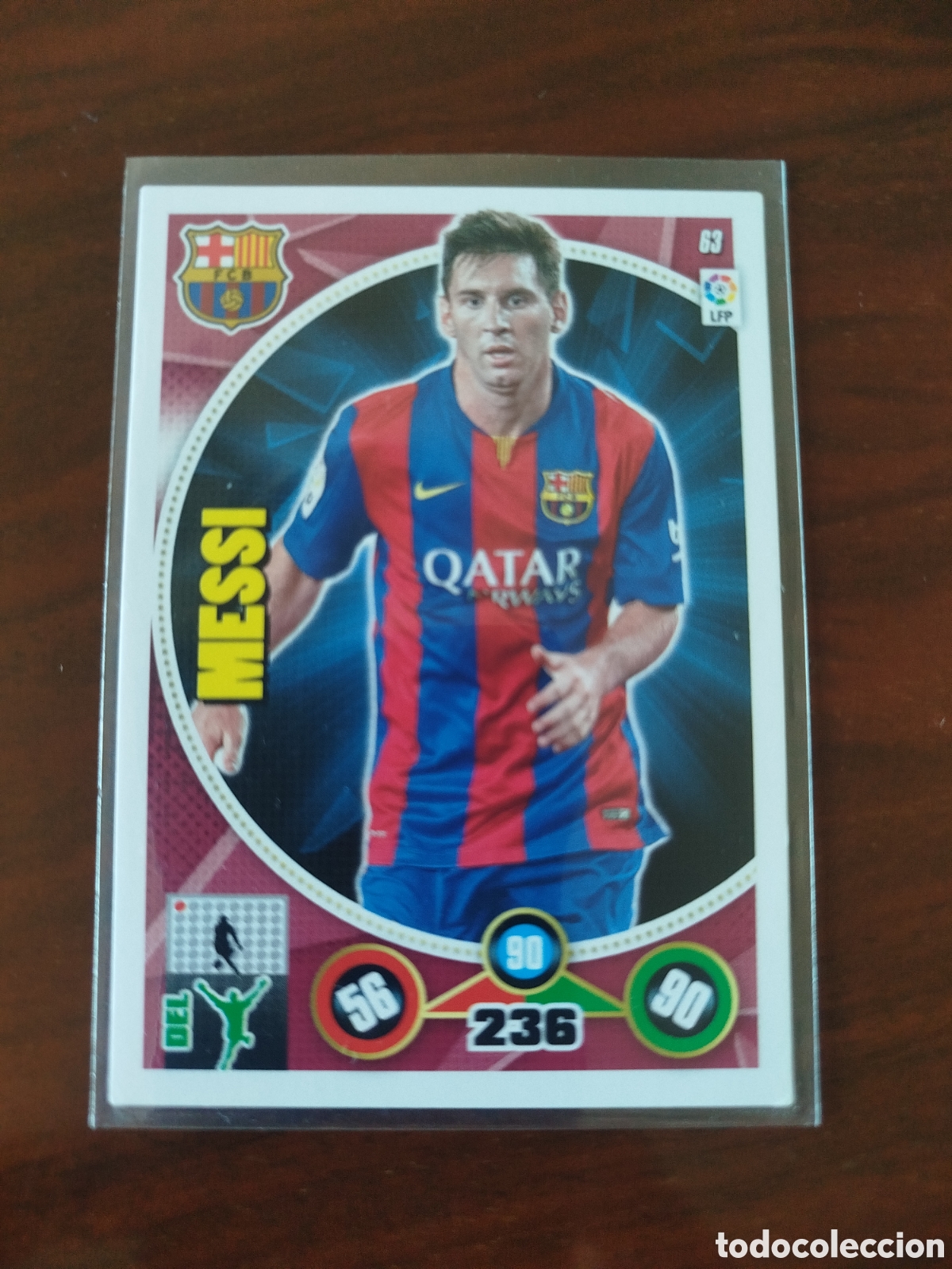 Cromos de f&uacute;tbol: Adrenalyn 2014/15.F.C.BARCELONA.MESSI (N&deg;63).