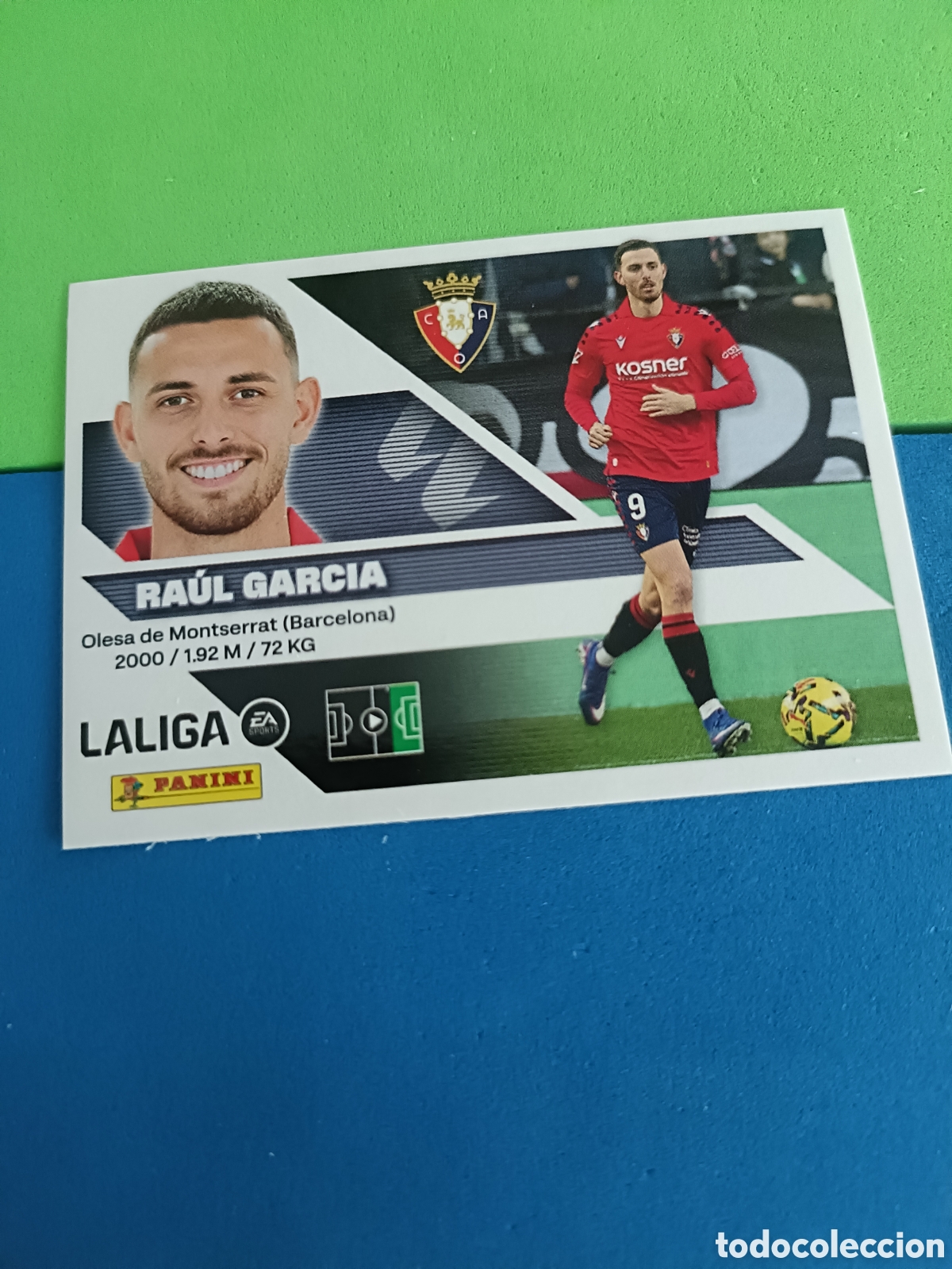 Cromos de f&uacute;tbol: Panini cromos stickers Liga este 2026 2027 26 27 - Osasuna 18 Raul Garcia