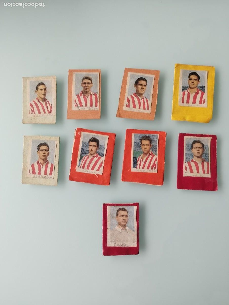 Cromos de f&uacute;tbol: Lote 9 cromos At. Bilbao temporada 1953-1954