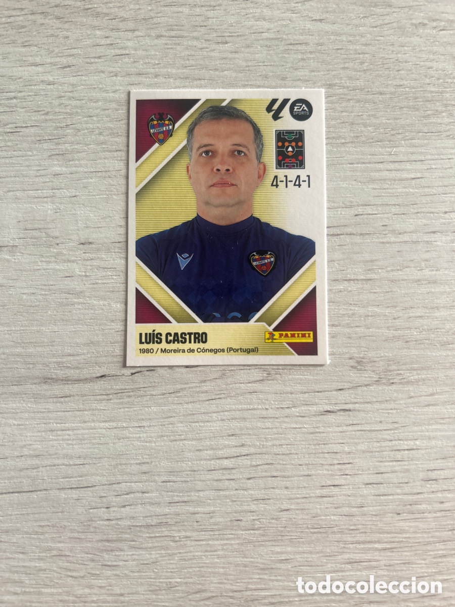 Cromos de Futebol: Lu&iacute;s Castro 2 Entrenador Levante Liga Este 2026/27 26-27 Panini