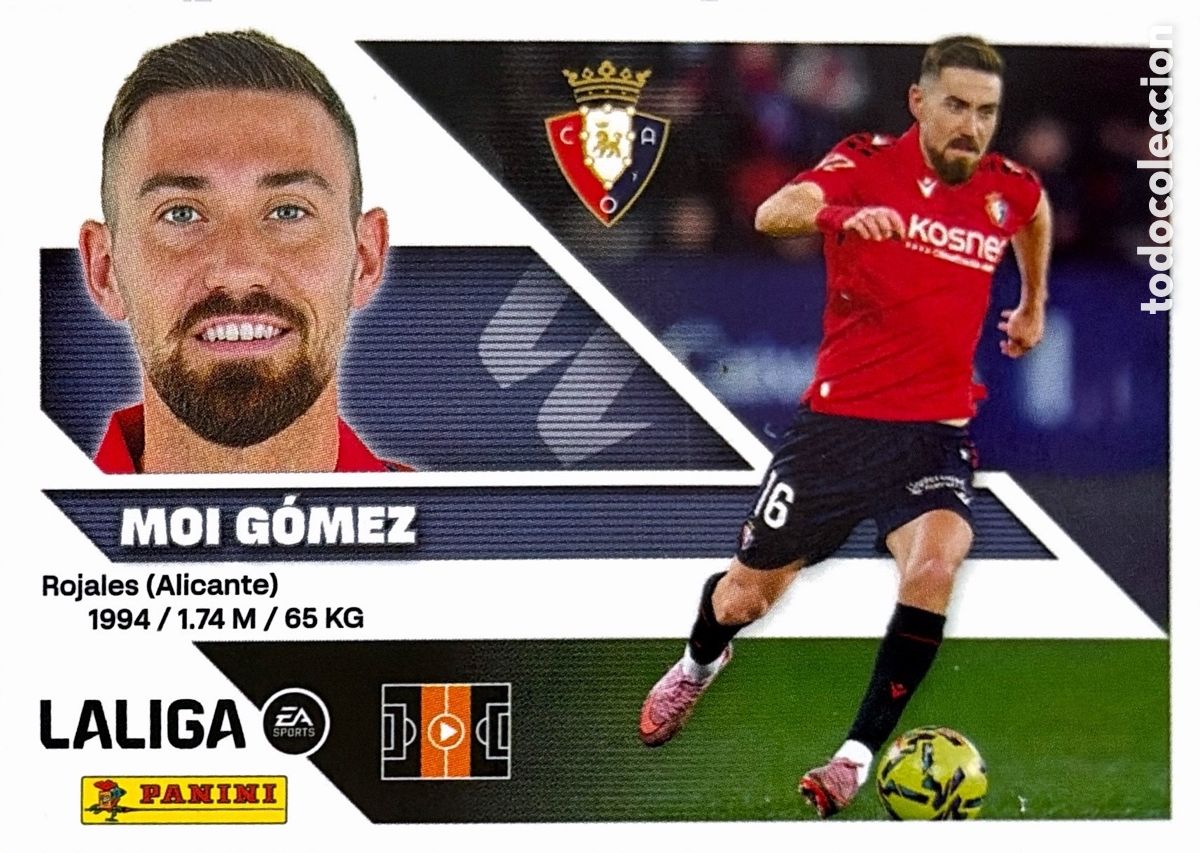 Cromos de Futebol: 13A.- Moi G&oacute;mez (OSASUNA) - COLECCIONES ESTE 2026/27 (PANINI)