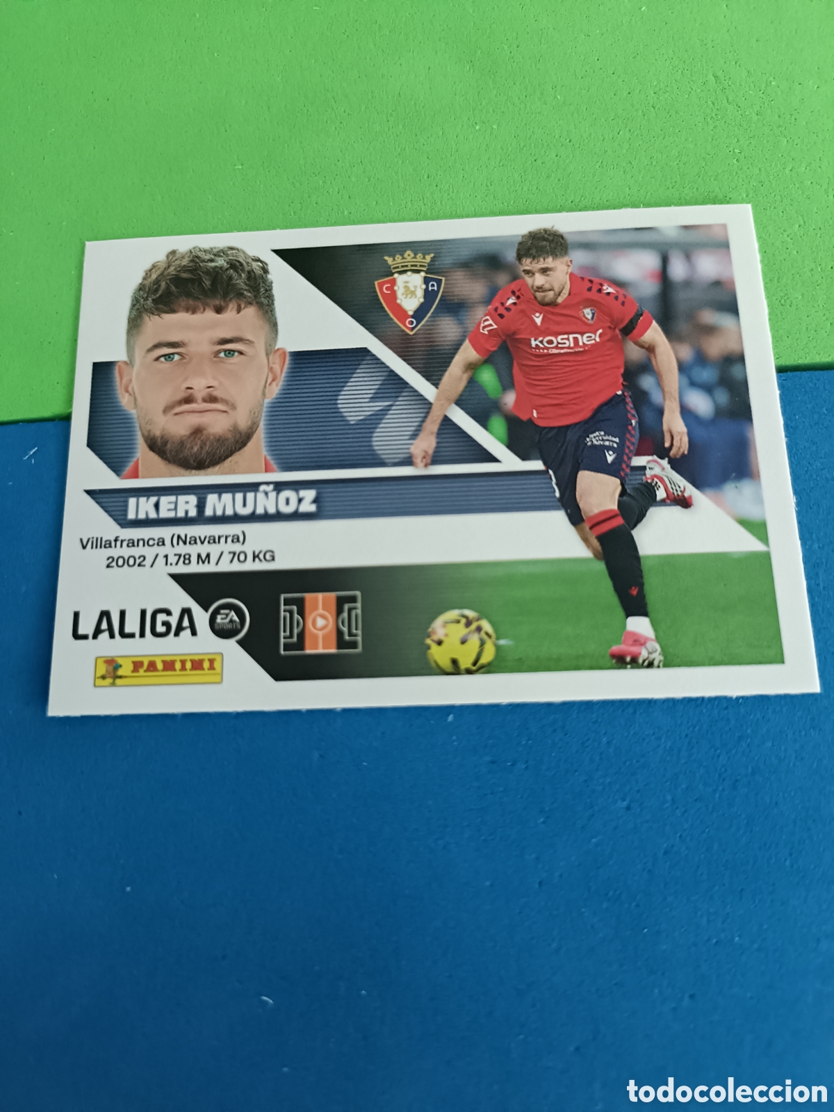 Cromos de f&uacute;tbol: Panini cromos stickers Liga este 2026 2027 26 27 - Osasuna 13B Iker Mu&ntilde;oz