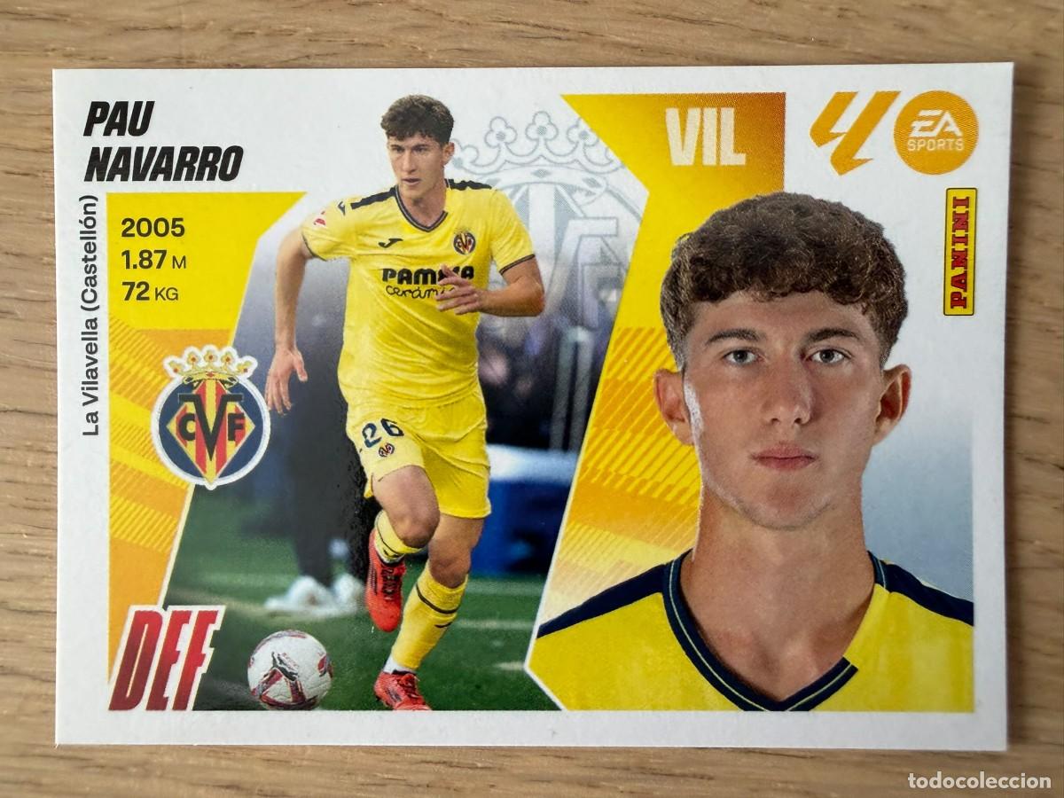 Cromos de f&uacute;tbol: 5 PAU NAVARRO VILLARREAL 25 26 2025 2026 LIGA EA SPORTS COLECCIONES ESTE SIN PEGAR STICKER