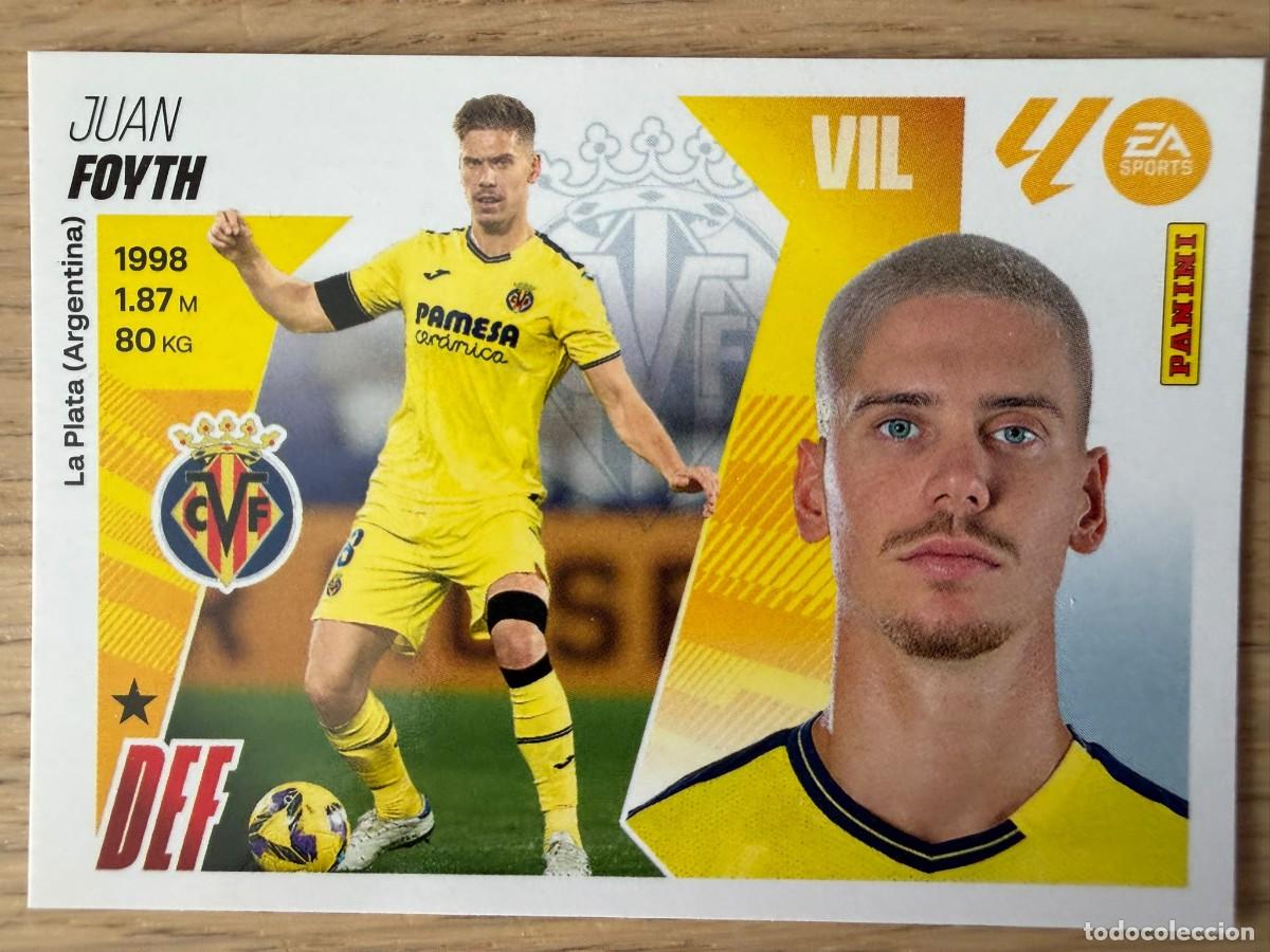 Cromos de f&uacute;tbol: 6 FOYTH VILLARREAL 25 26 2025 2026 LIGA EA SPORTS COLECCIONES ESTE SIN PEGAR STICKER