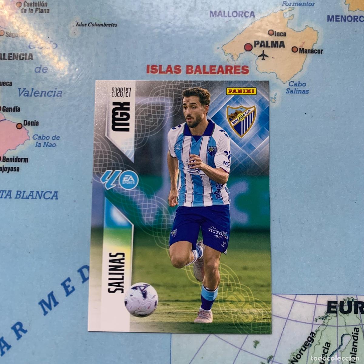 Cromos de f&uacute;tbol: Salinas n&uacute;mero 243 Del Malaga megacracks 26-27 2026-2027