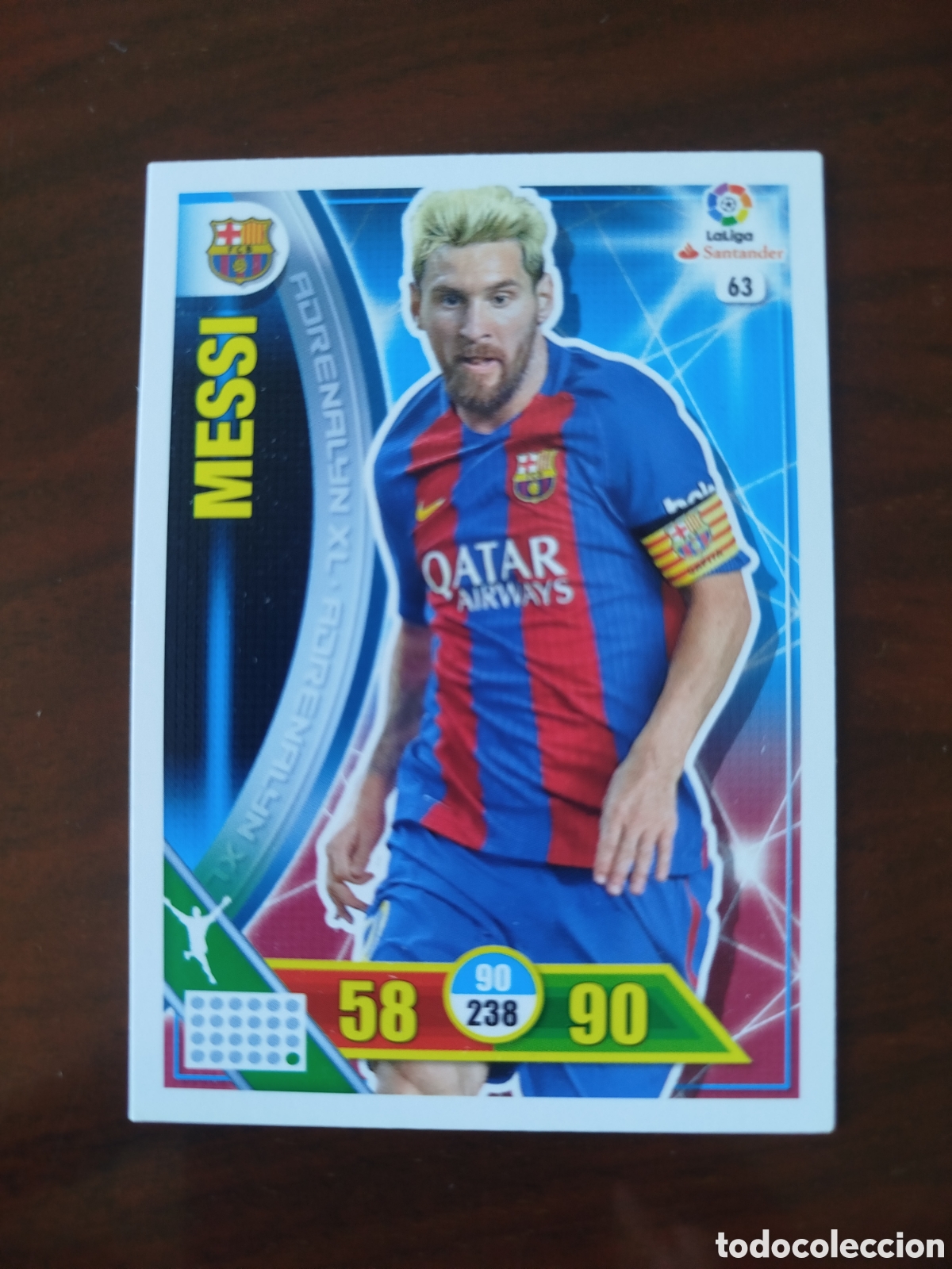 Cromos de Futebol: Adrenalyn 2016/17.F.C.BARCELONA.MESSI (N&deg;63).