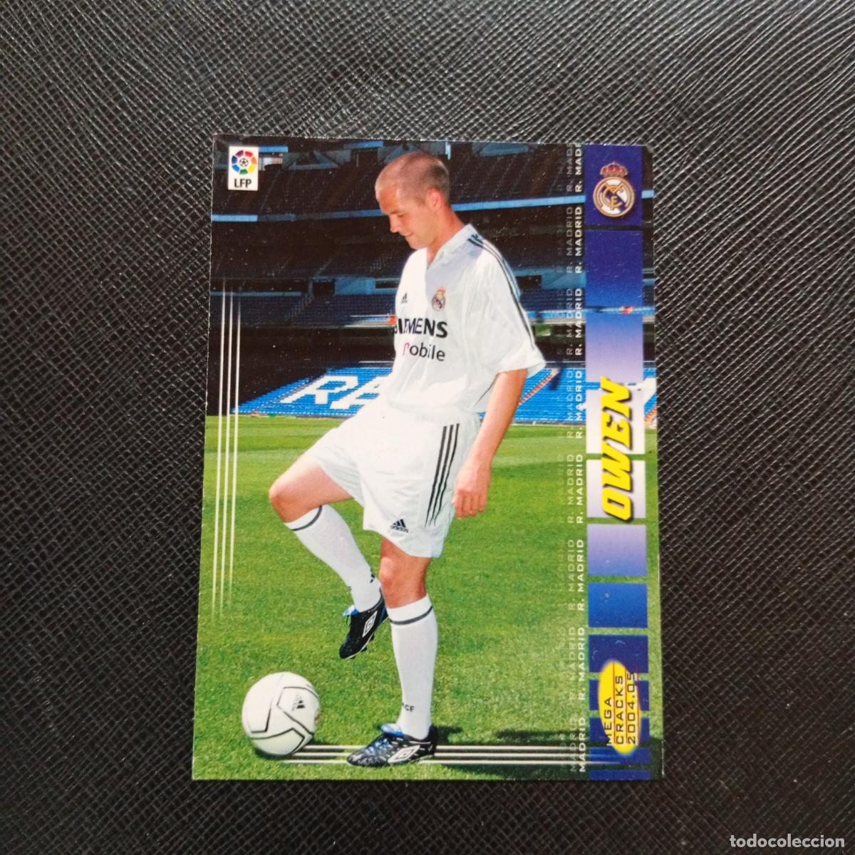 Cromos de f&uacute;tbol: 466 OWEN REAL MADRID PANINI MEGACRACKS 04 05 CROMO FUTBOL LIGA 2004 2005 - A190 PG1 FICHAJE