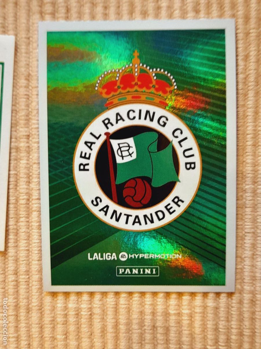Cromos de f&uacute;tbol: CROMO 344 ESCUDO RACING SANTANDER LIGA HYPERMOTION 24-25 2024 2025 SEGUNDA DIVISION