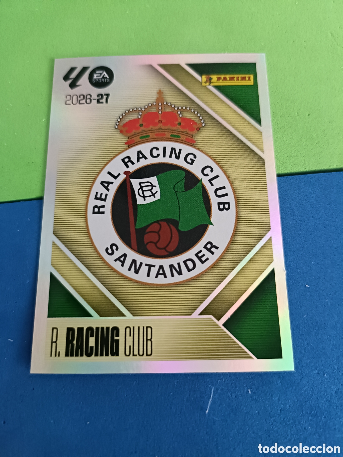 Cromos de f&uacute;tbol: Panini cromos stickers Liga este 2026 2027 26 27 - Racing Santander 1 Escudo