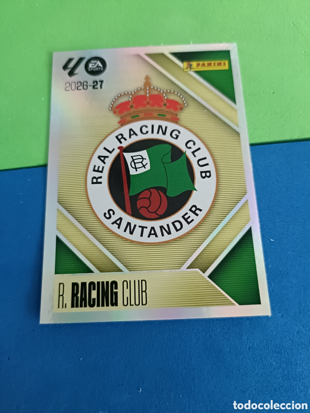 Cromos de f&uacute;tbol: Panini cromos stickers Liga este 2026 2027 26 27 - Racing Santander 1 Escudo