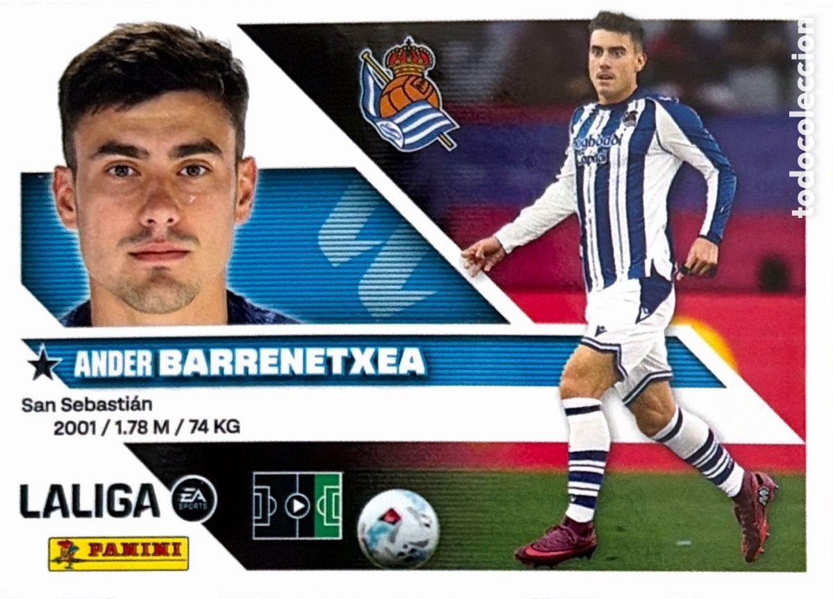 Cromos de f&uacute;tbol: 16.- Barrenetxea (R. SOCIEDAD) - COLECCIONES ESTE 2026/27 (PANINI)