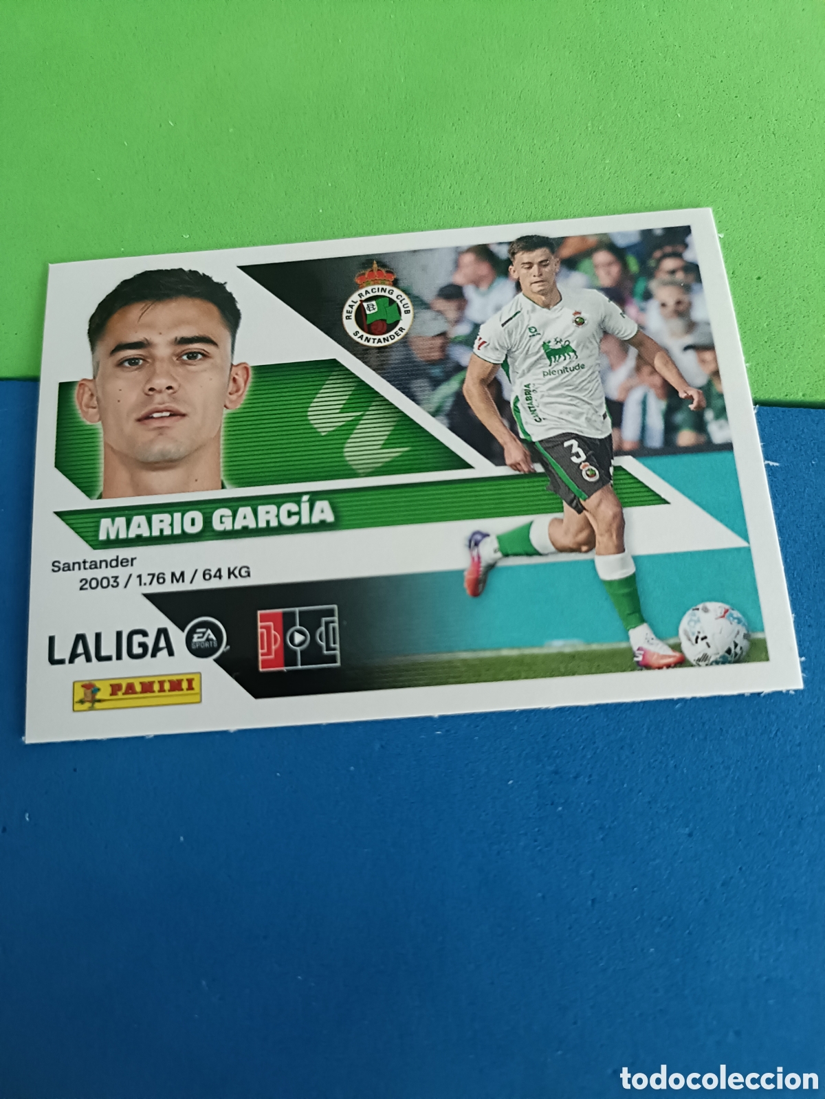 Cromos de f&uacute;tbol: Panini cromos stickers Liga este 2026 2027 26 27 - Racing Santander 9B Mario Garc&iacute;a