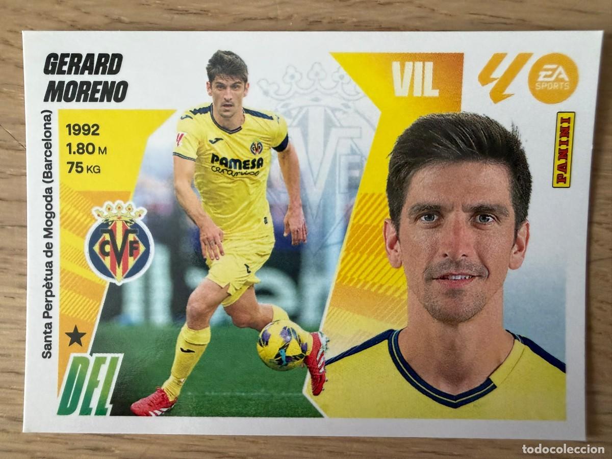 Cromos de f&uacute;tbol: 18 GERARD MORENO VILLARREAL 25 26 2025 2026 LIGA EA SPORTS COLECCIONES ESTE SIN PEGAR STICKER