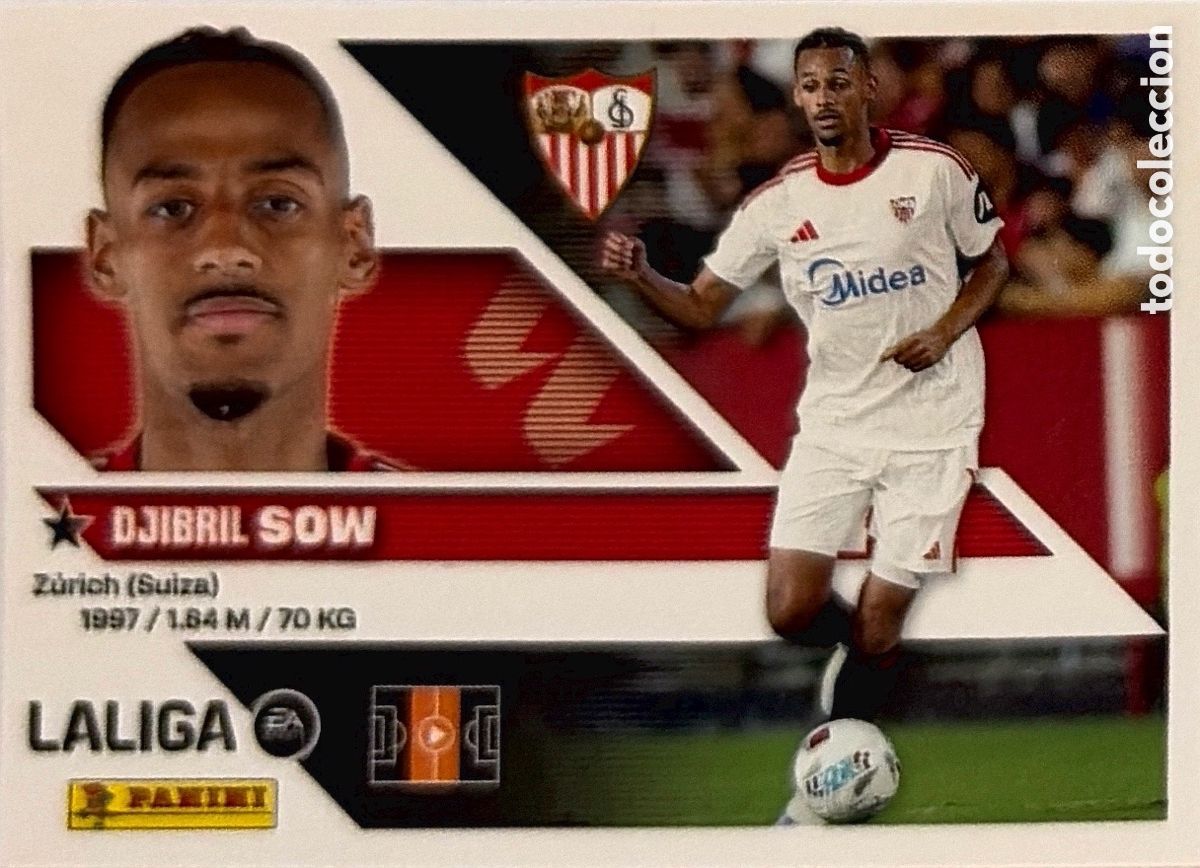 Cromos de f&uacute;tbol: 14.- Sow (SEVILLA) - COLECCIONES ESTE 2026/27 (PANINI)