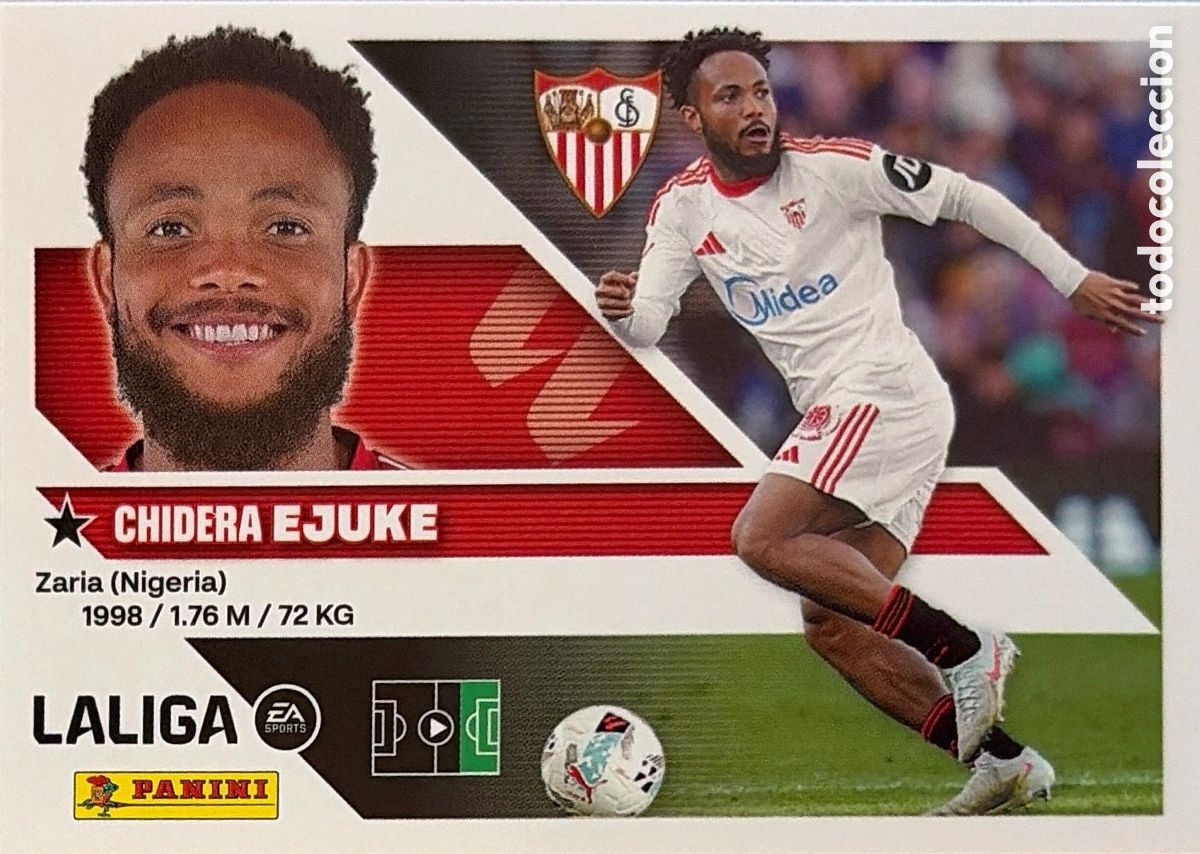 Cromos de f&uacute;tbol: 18.- Ejuke (SEVILLA) - COLECCIONES ESTE 2026/27 (PANINI)