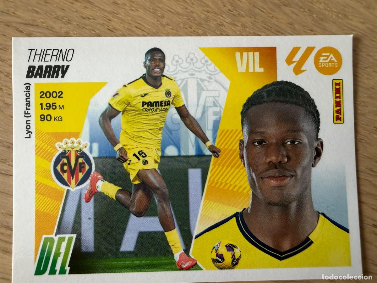 Cromos de f&uacute;tbol: 20 BARRY VILLARREAL 25 26 2025 2026 LIGA EA SPORTS COLECCIONES ESTE SIN PEGAR STICKER