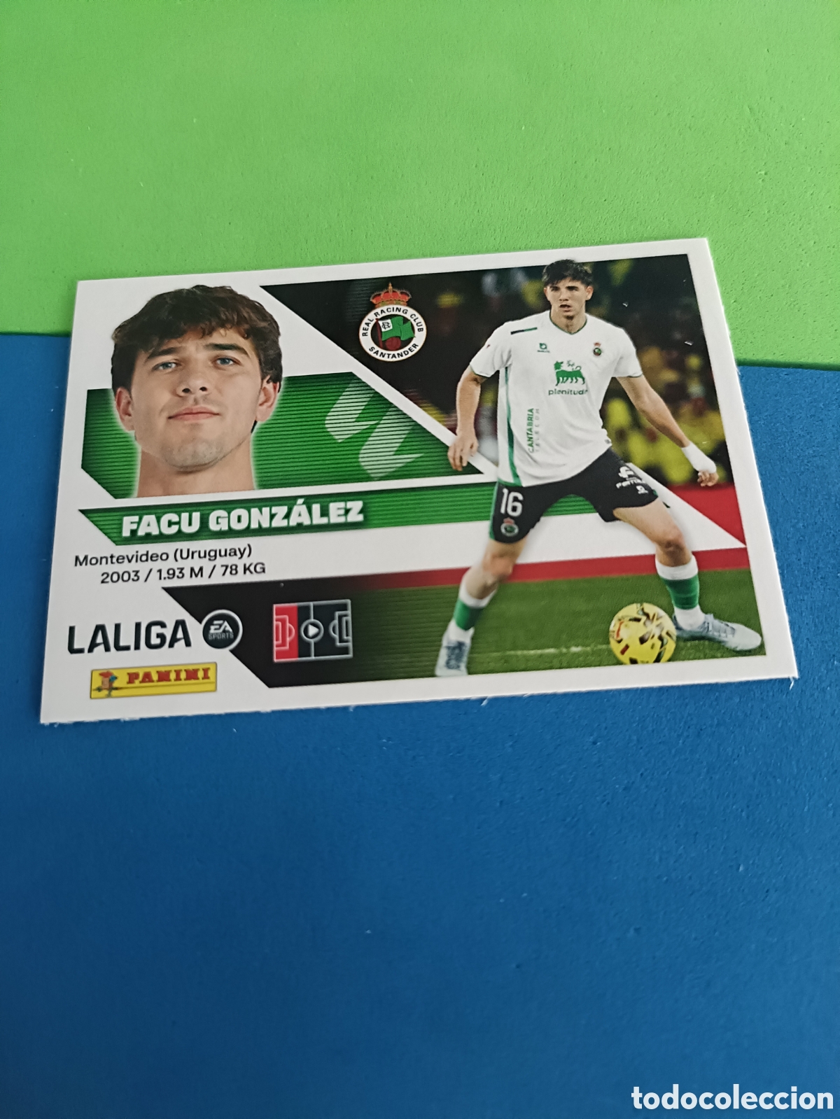 Cromos de f&uacute;tbol: Panini cromos stickers Liga este 2026 2027 26 27 - Racing Santander 7 Facu Gonz&aacute;lez