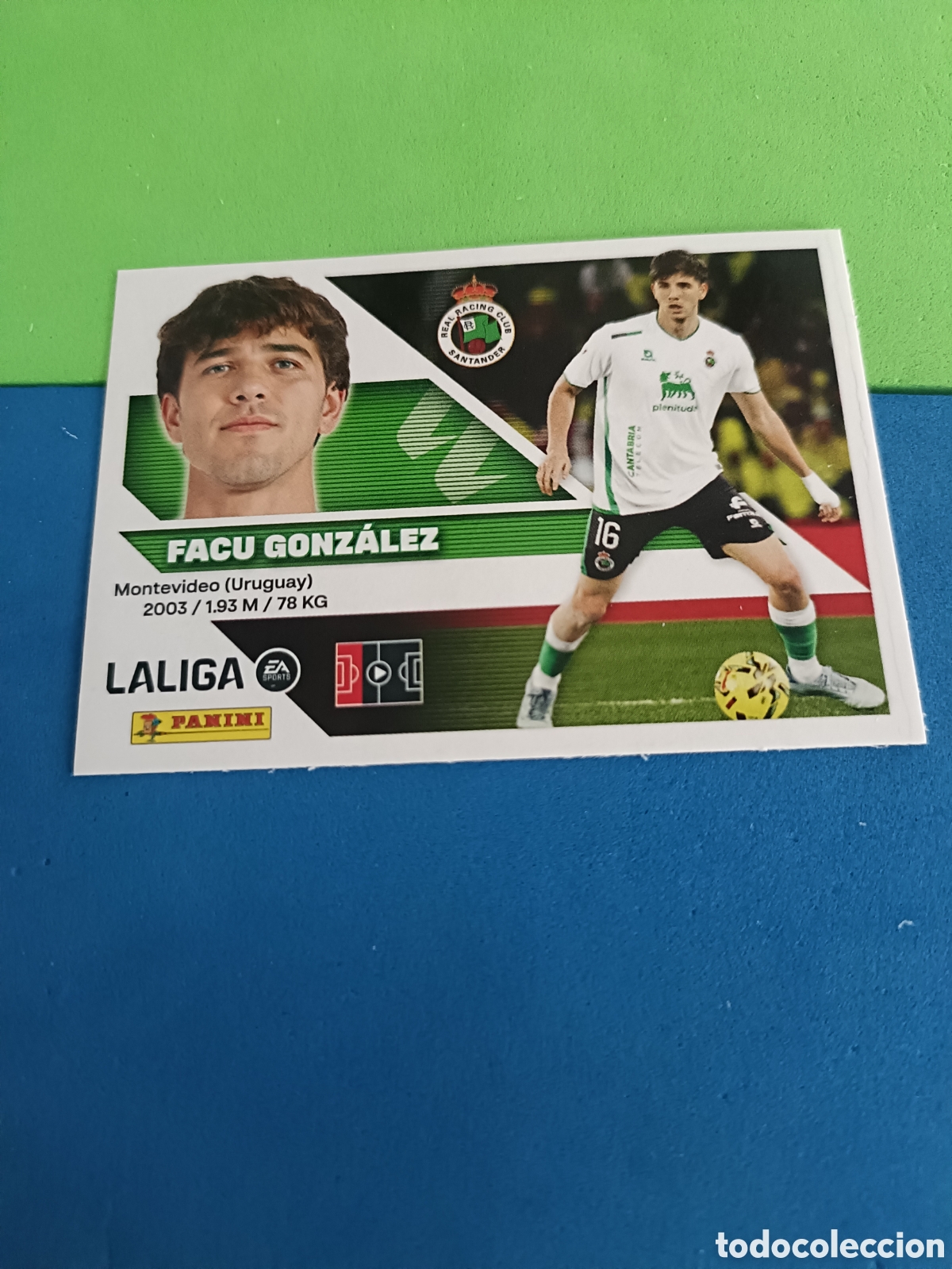 Fu&szlig;ball-Sticker: Panini cromos stickers Liga este 2026 2027 26 27 - Racing Santander 7 Facu Gonz&aacute;lez