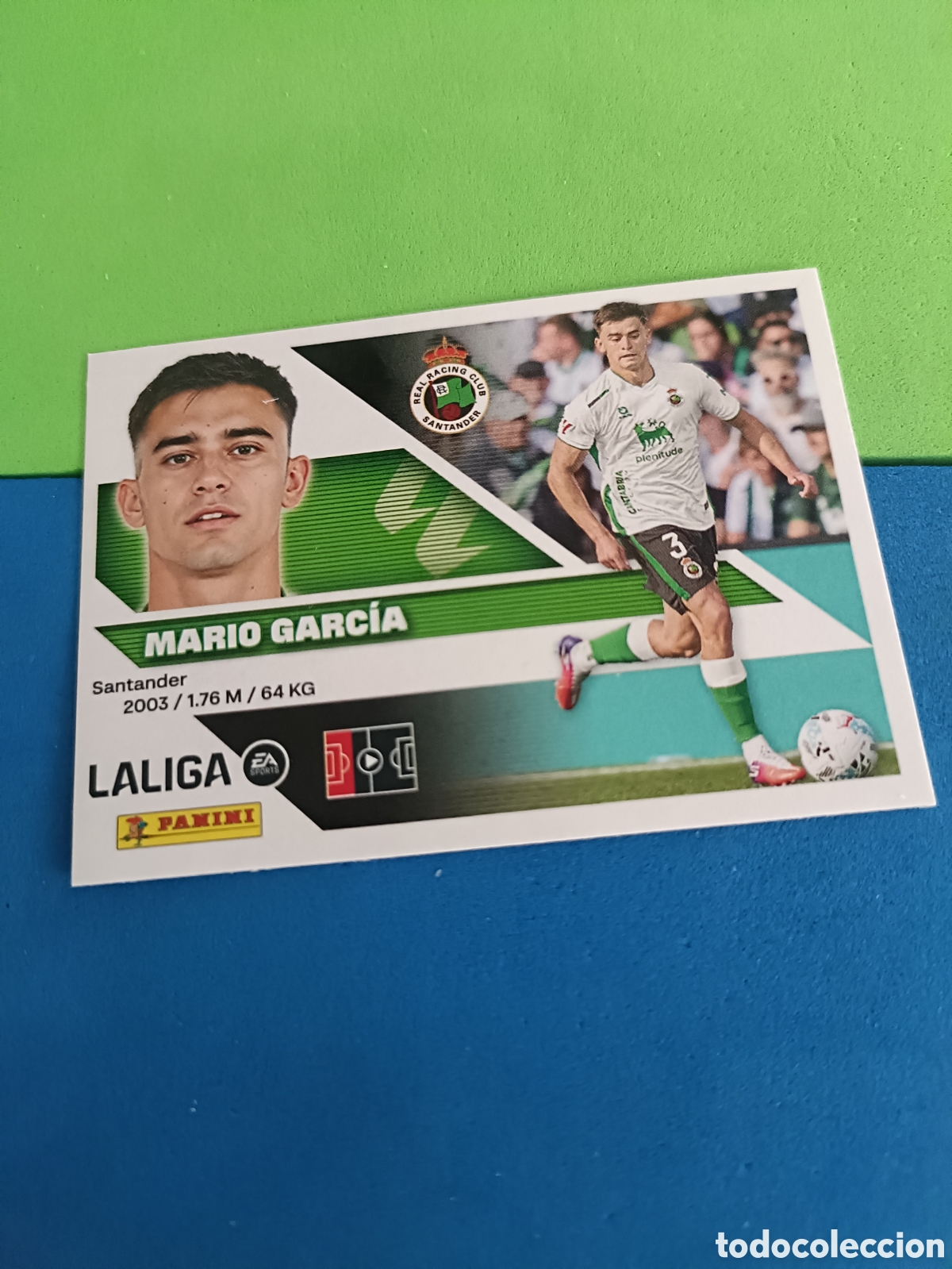 Fu&szlig;ball-Sticker: Panini cromos stickers Liga este 2026 2027 26 27 - Racing Santander 9B Mario Garc&iacute;a