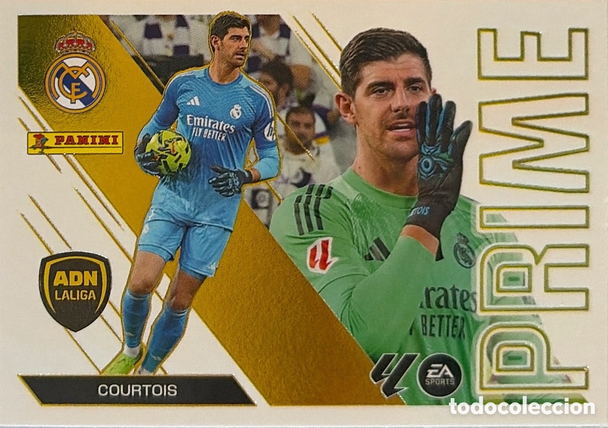 Cromos de f&uacute;tbol: 3.- Courtois -ADN PRIME- (R. MADRID) - COLECCIONES ESTE 2026/27 (PANINI)
