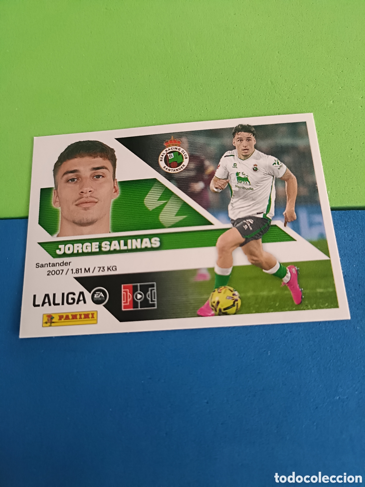 Cromos de f&uacute;tbol: Panini cromos stickers Liga este 2026 2027 26 27 - Racing Santander 10 Jorge Salinas