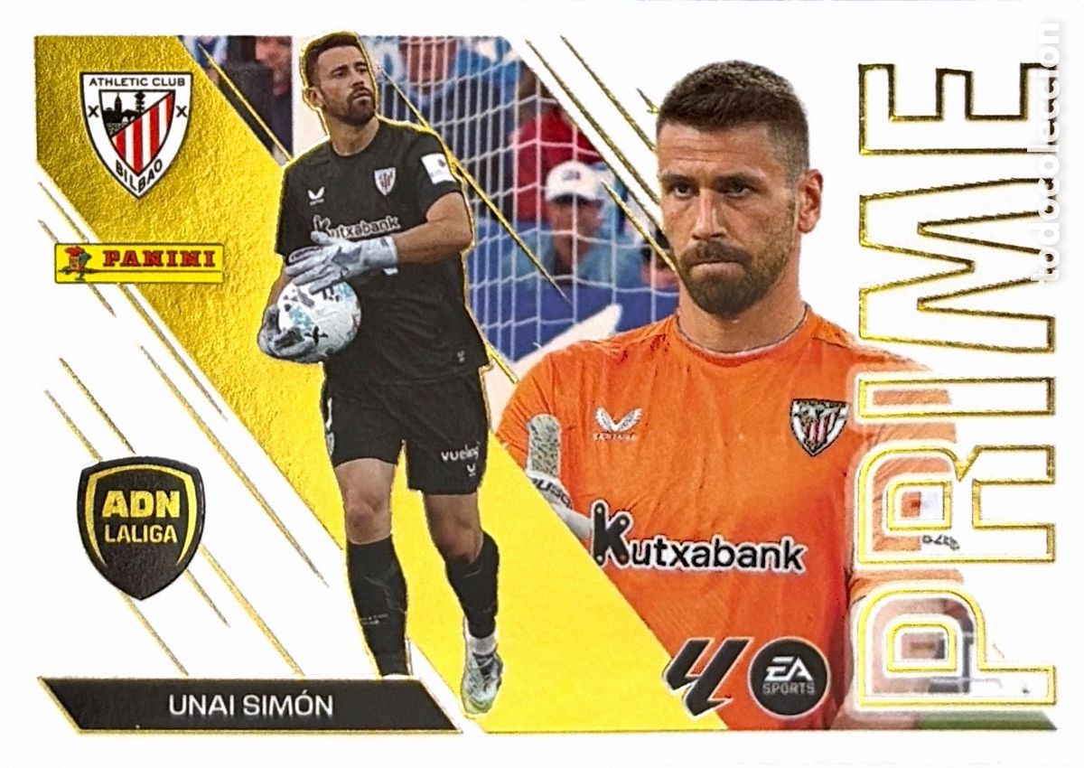 Cromos de f&uacute;tbol: 14.- Unai Sim&oacute;n -ADN PRIME- (ATHL. BILBAO) - COLECCIONES ESTE 2026/27 (PANINI)