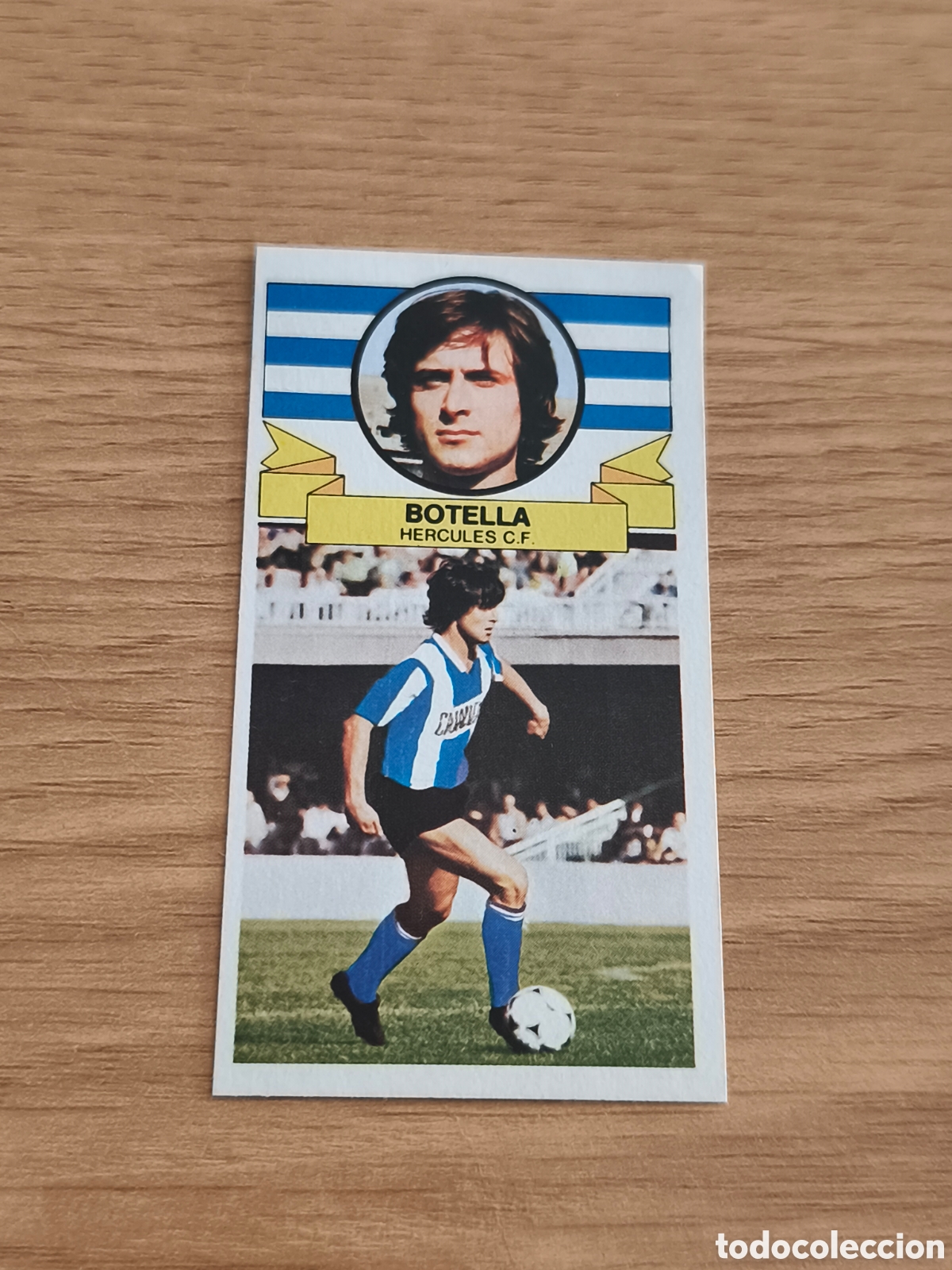 Cromos de f&uacute;tbol: Este Liga 85/86 Fichaje N&deg;14 Botella H&eacute;rcules Baja Despegado
